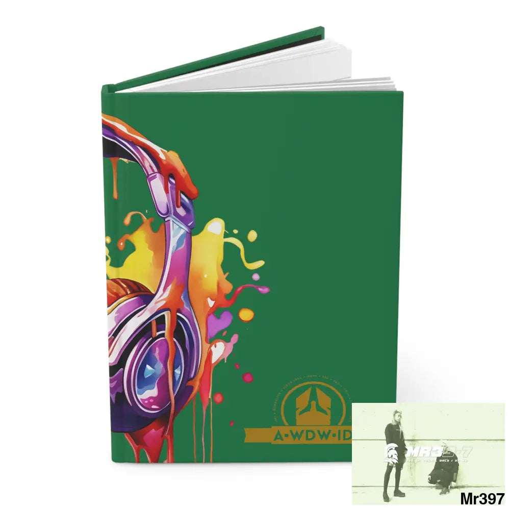 Copy of A1 Who Dares Wins ID Melting Headset Hardcover Journal Matte Journal Paper products