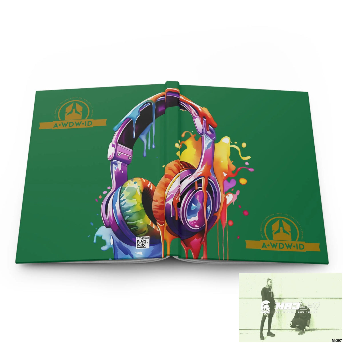 Copy of A1 Who Dares Wins ID Melting Headset Hardcover Journal Matte Journal Paper products