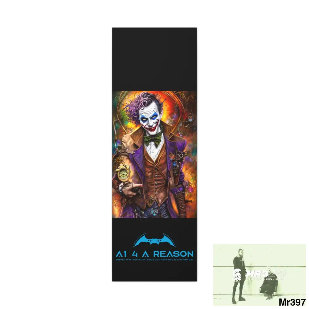 Copy of Canvas Gallery Wraps A1. 4 A Reason Steampunk Joker Hearts Tribal Fractal 20″ x 60″ / Premium Gallery Wraps