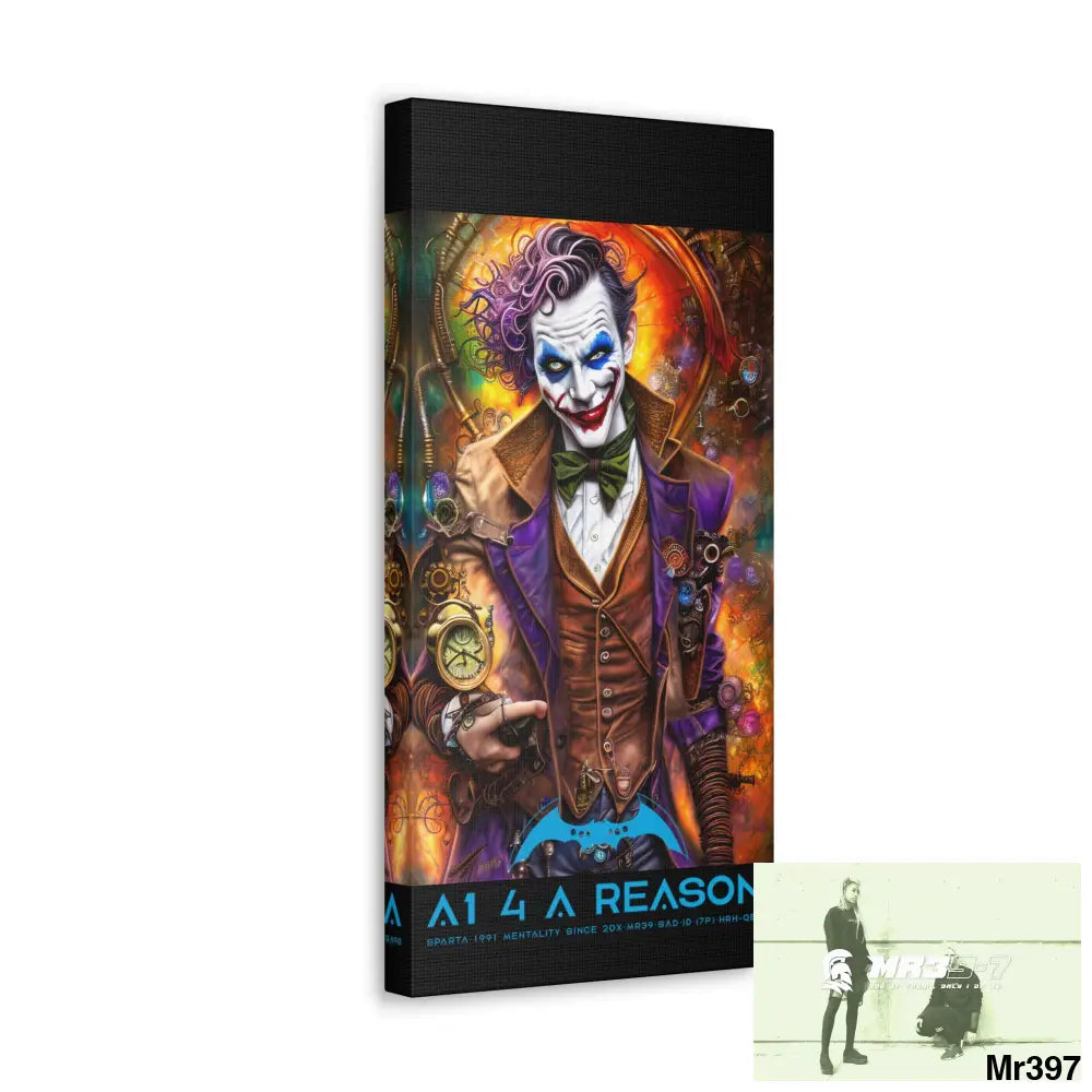 Copy of Canvas Gallery Wraps A1. 4 A Reason Steampunk Joker Hearts Tribal Fractal Canvas