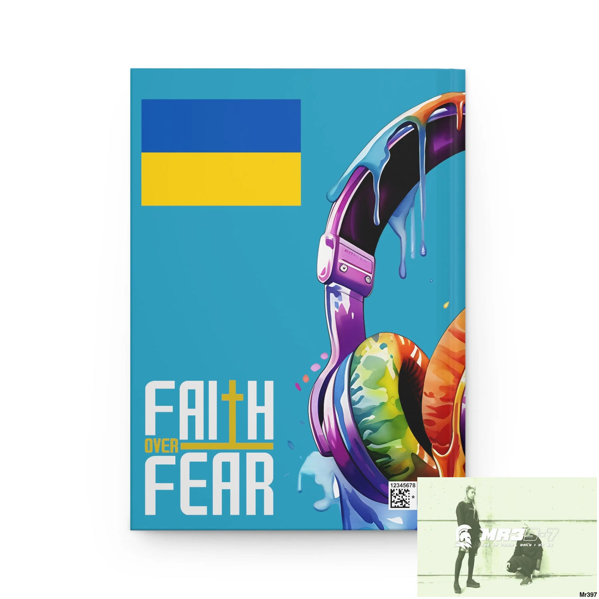 Copy of Faith over fear Melting Headset Hardcover Journal Matte Journal Paper products