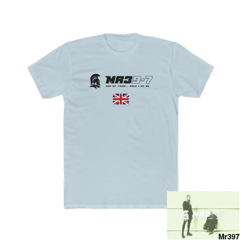 Copy of MR39 Telford & Wrekin -My home 2018 - Men’s Cotton Crew Tee Solid Light Blue / S T-Shirt