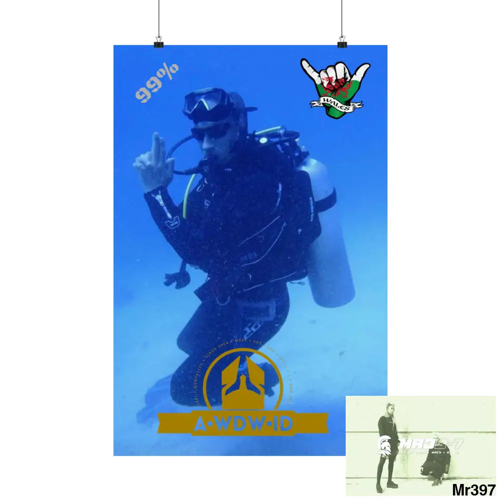 Copy of Scuba Me39-7 Dahab Egypt Snowdon Matte Vertical Posters 20″ x 30″ / Matte Poster