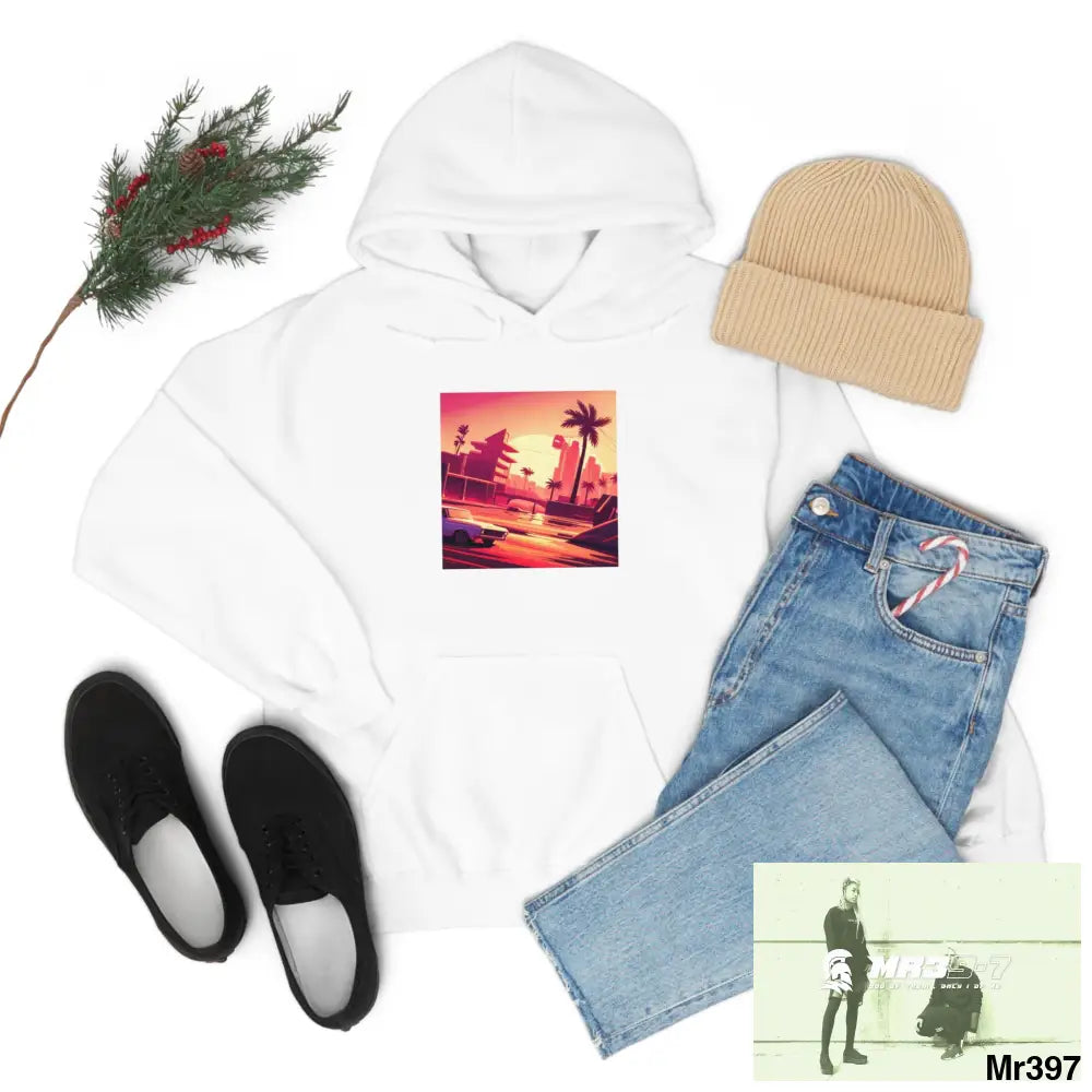 Copy of Unisex AI Vice vigilante theme Heavy Blend™ Hooded Sweatshirt Hoodie