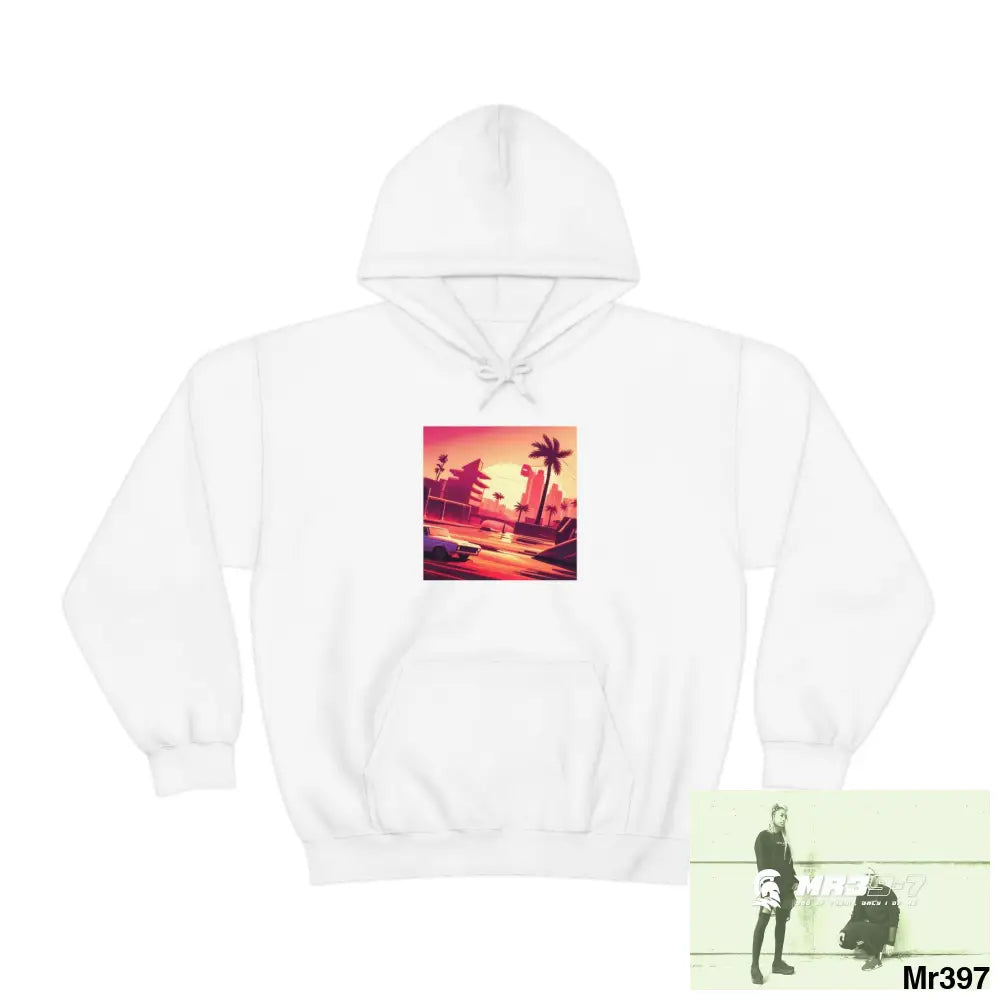 Copy of Unisex AI Vice vigilante theme Heavy Blend™ Hooded Sweatshirt White / M Hoodie