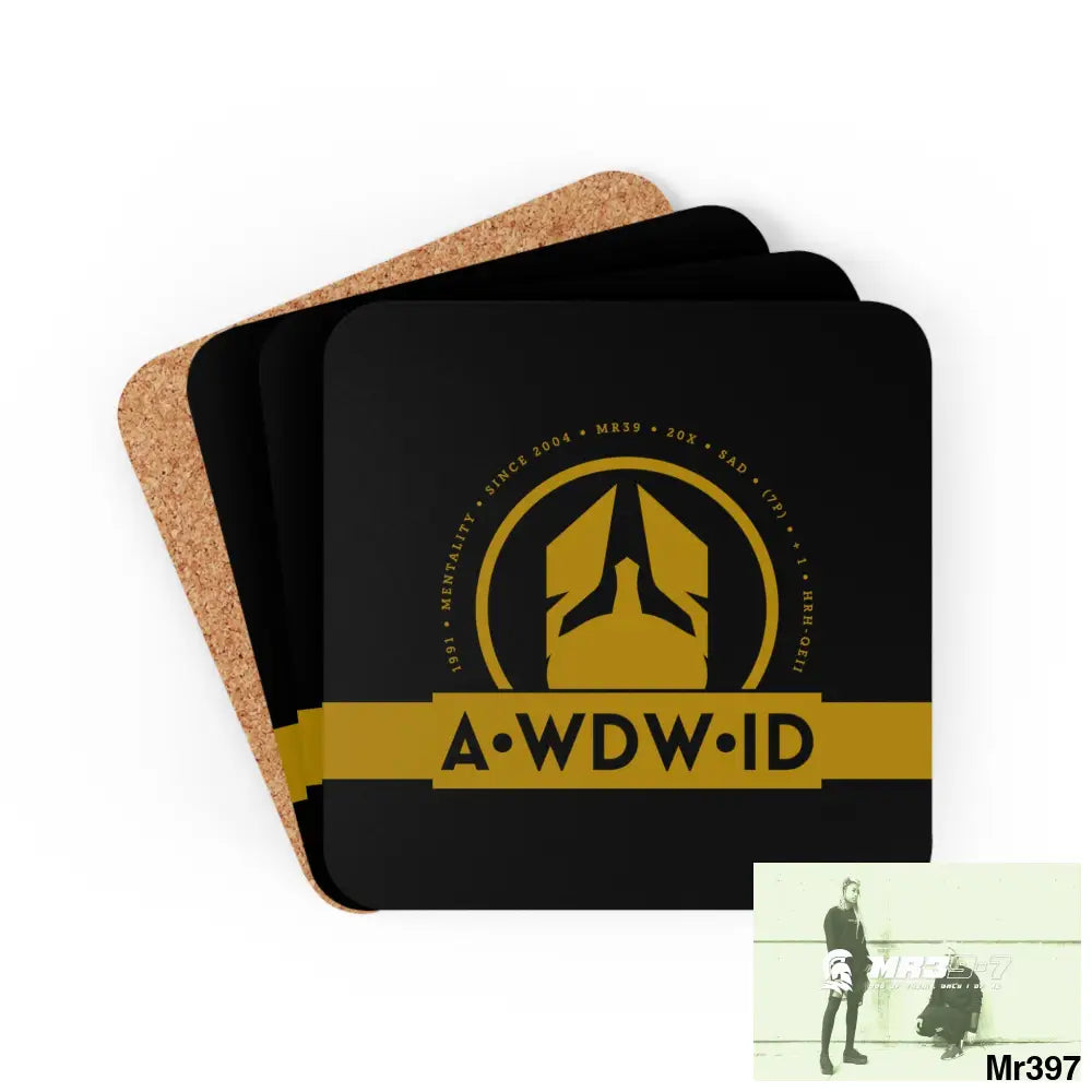 Copy of WDW.ID Corkwood Coaster Set Cork / 3.75’’ × 3.75’’ / Square Home Decor