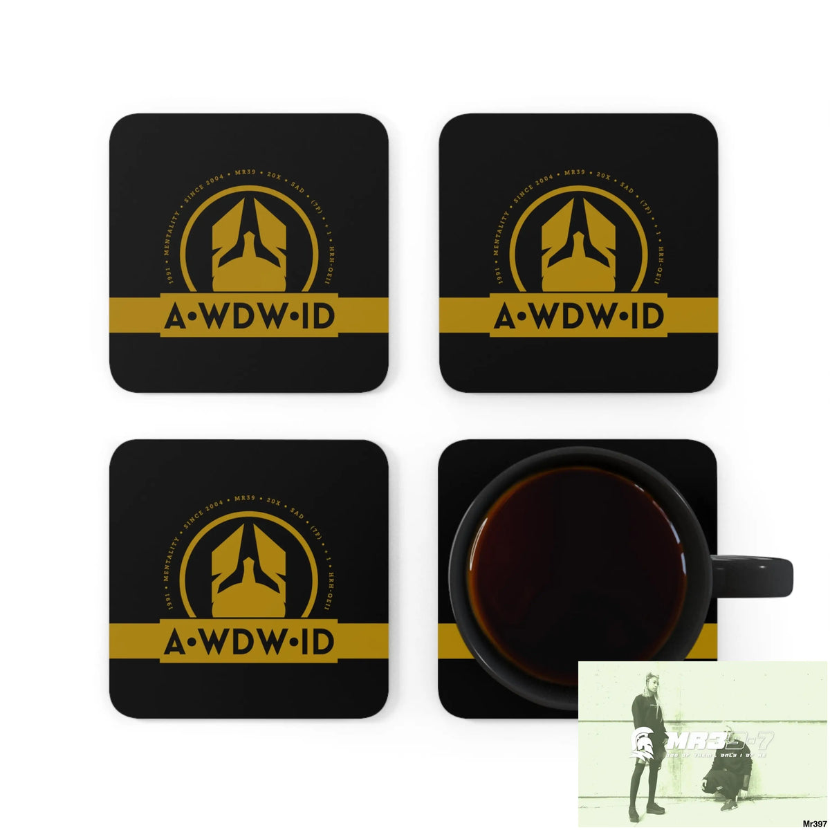 Copy of WDW.ID Corkwood Coaster Set Cork / 3.75’’ × 3.75’’ / Square Home Decor
