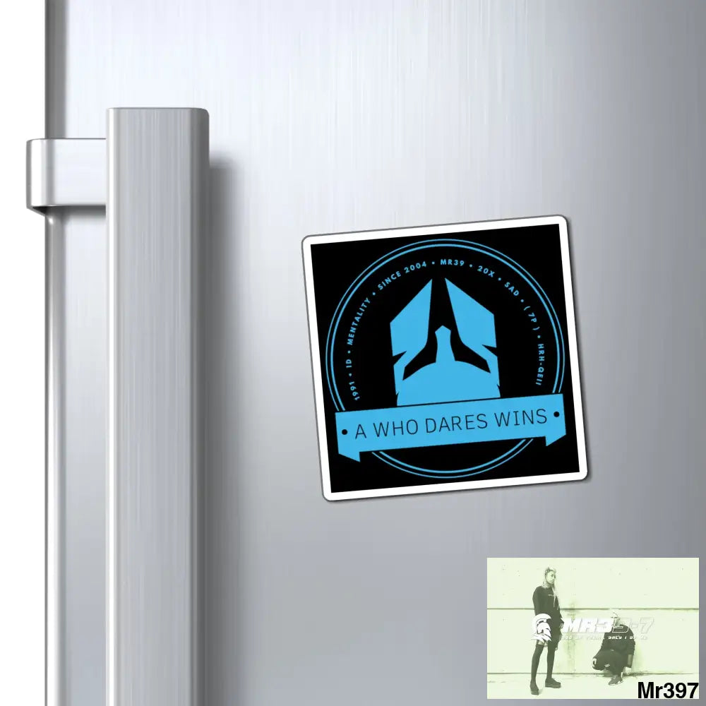 Copy of Who Dares Wins Magnet 3’’ × 3’’ Paper products