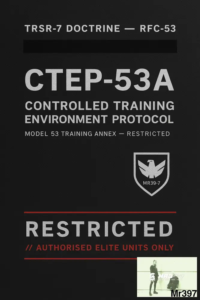 CTEP-53A — TIER 0++ CONTROLLED TRAINING ENVIRONMENT PROTOCOL TRSR-7 Instant-Death Avoidance Doctrine • Official Book