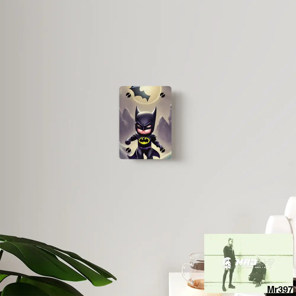 Cute Adorable Super Hero Baby Batman Acrylic Wall Art Panels Home Decor