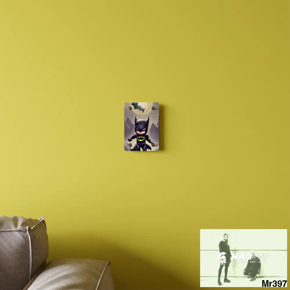 Cute Adorable Super Hero Baby Batman Acrylic Wall Art Panels Home Decor