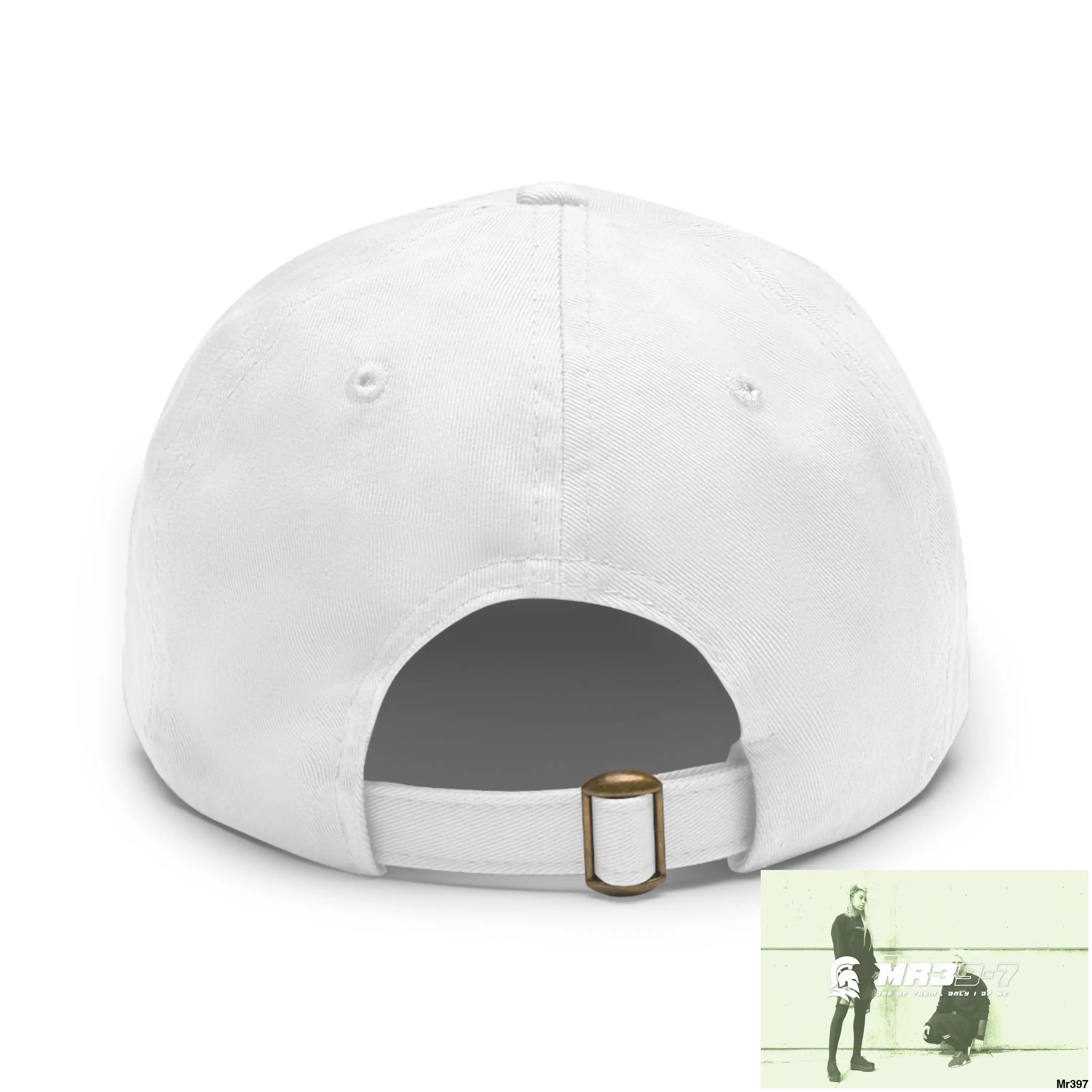 Cute Red Panda with Love hearts Dad Hat with Leather Patch (Rectangle) Hats