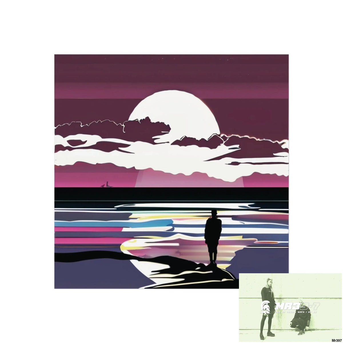DAHAB — THE WAIT (PURPLE EDITION) Evidence-Grade Limited Art Print Art Posters 30″ x 30″ / Matte Poster