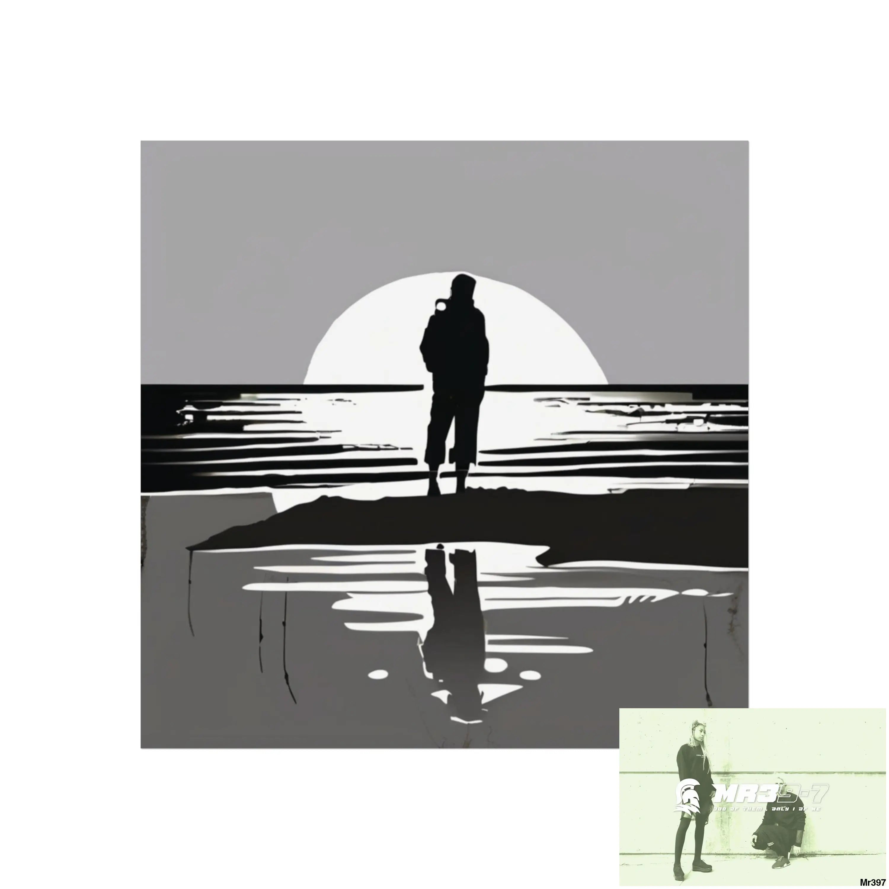 DAHAB — THE WAIT (SILVER EDITION) Evidence-Grade Limited Art Print Art Posters 16″ x 16″ / Matte Poster