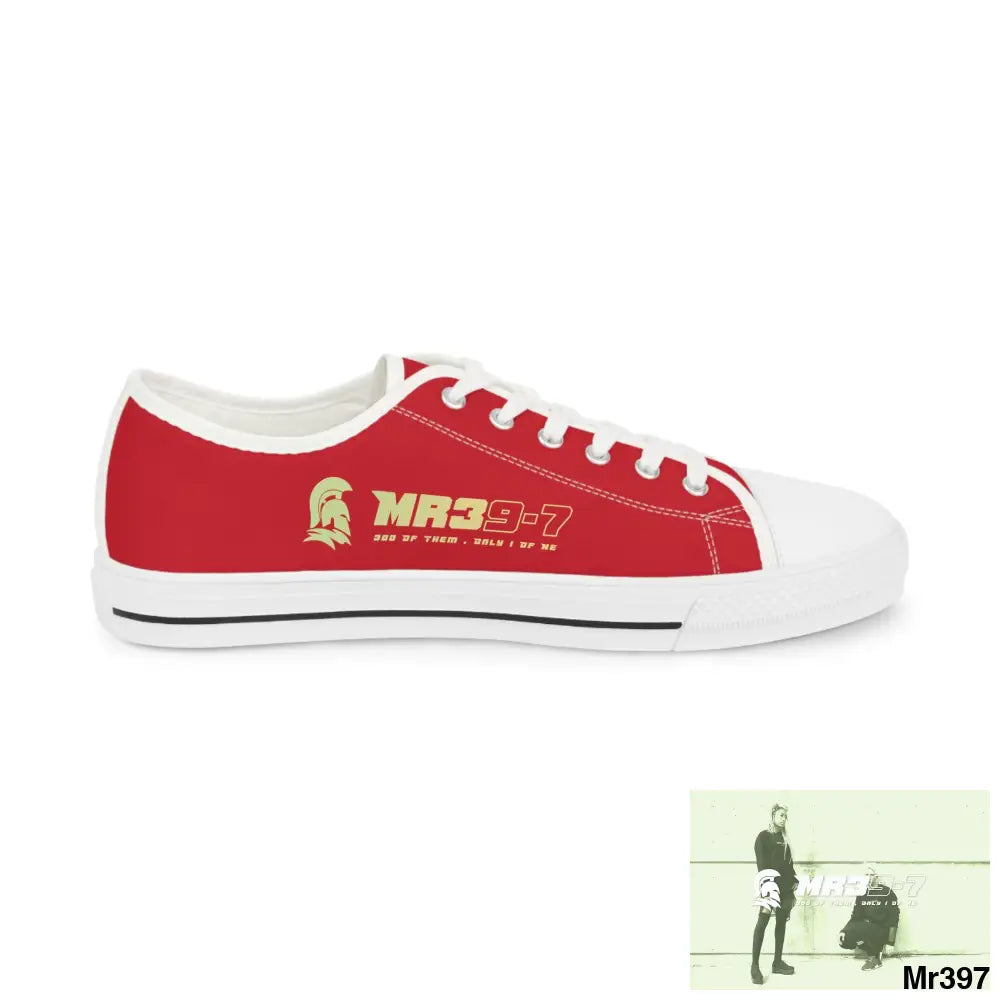 Dark Red MR39S Men’s Low Top Sneakers Shoes