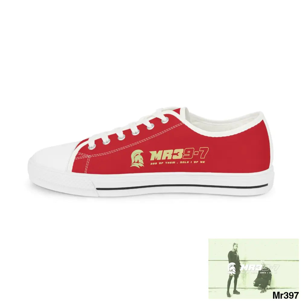 Dark Red MR39S Men’s Low Top Sneakers Shoes