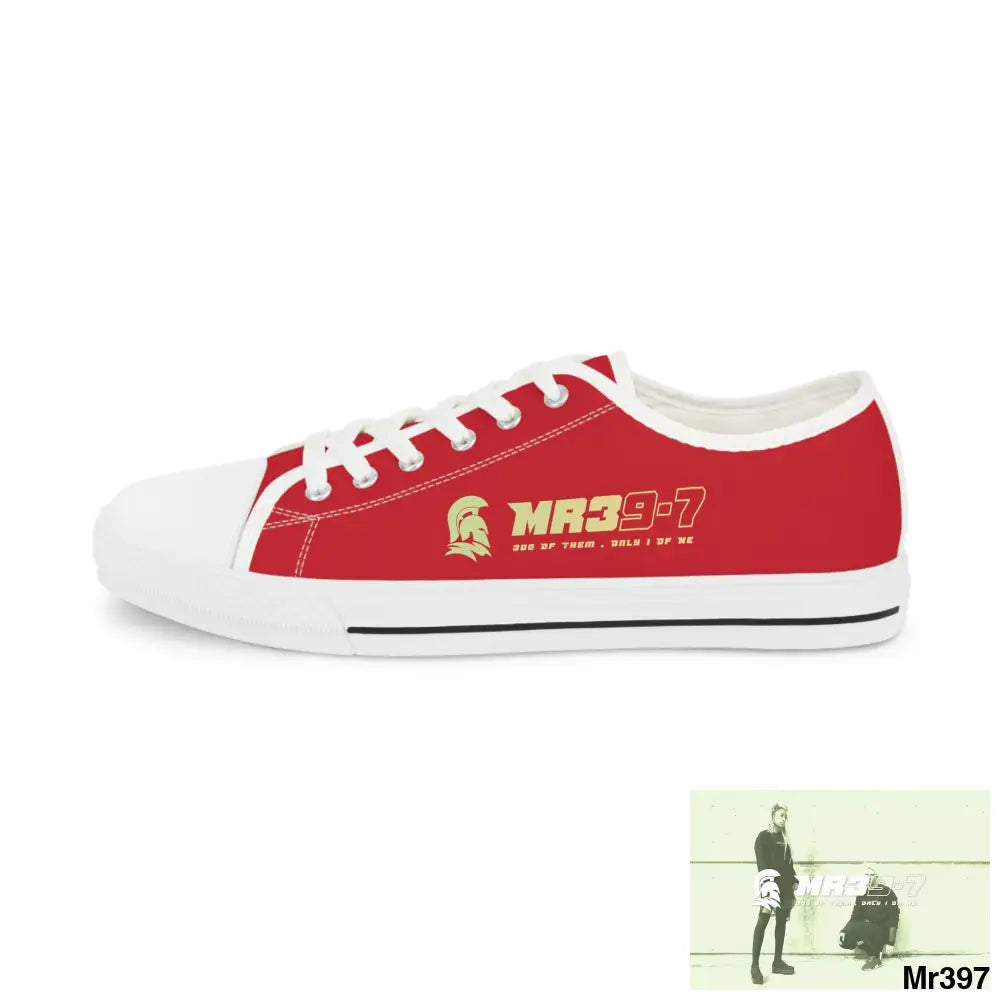 Dark Red MR39S Men’s Low Top Sneakers Shoes