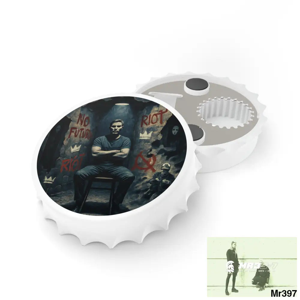 DEATH FLAT 2628 DAYS COVERT FAILURES LTD EDITION NO 2 Magnetic Bottle Opener One size / White Accessories