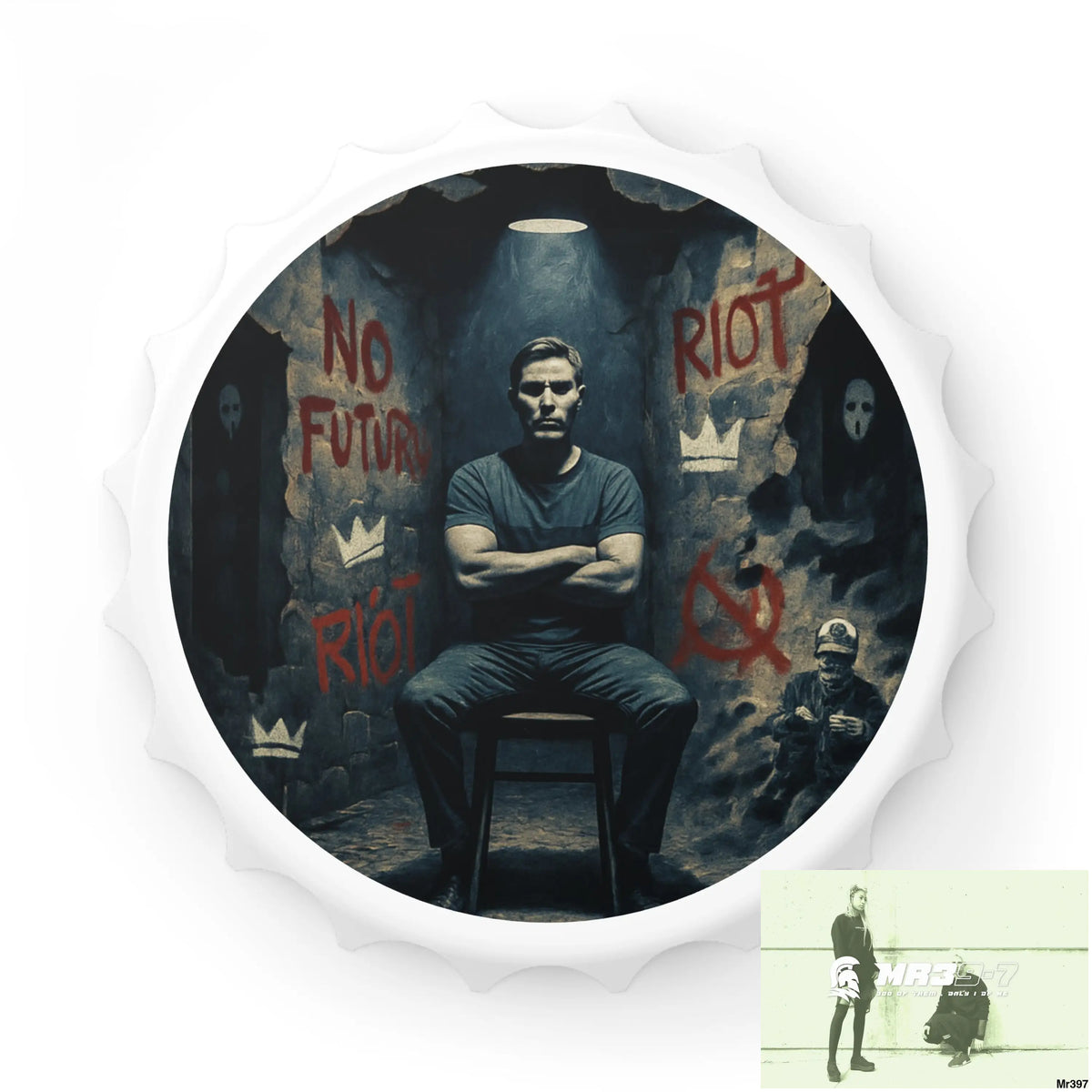 DEATH FLAT 2628 DAYS COVERT FAILURES LTD EDITION NO 2 Magnetic Bottle Opener One size / White Accessories