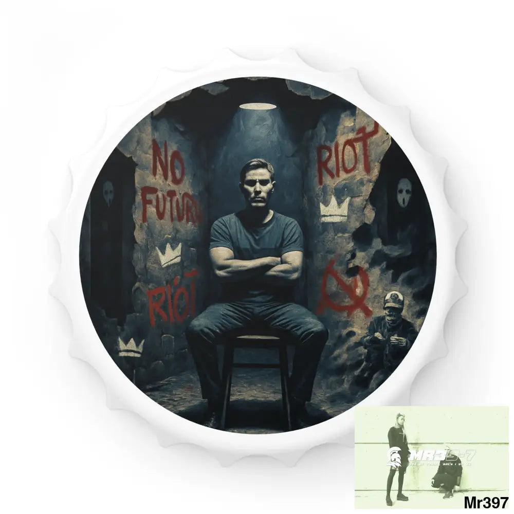 DEATH FLAT 2628 DAYS COVERT FAILURES LTD EDITION NO 2 Magnetic Bottle Opener One size / White Accessories