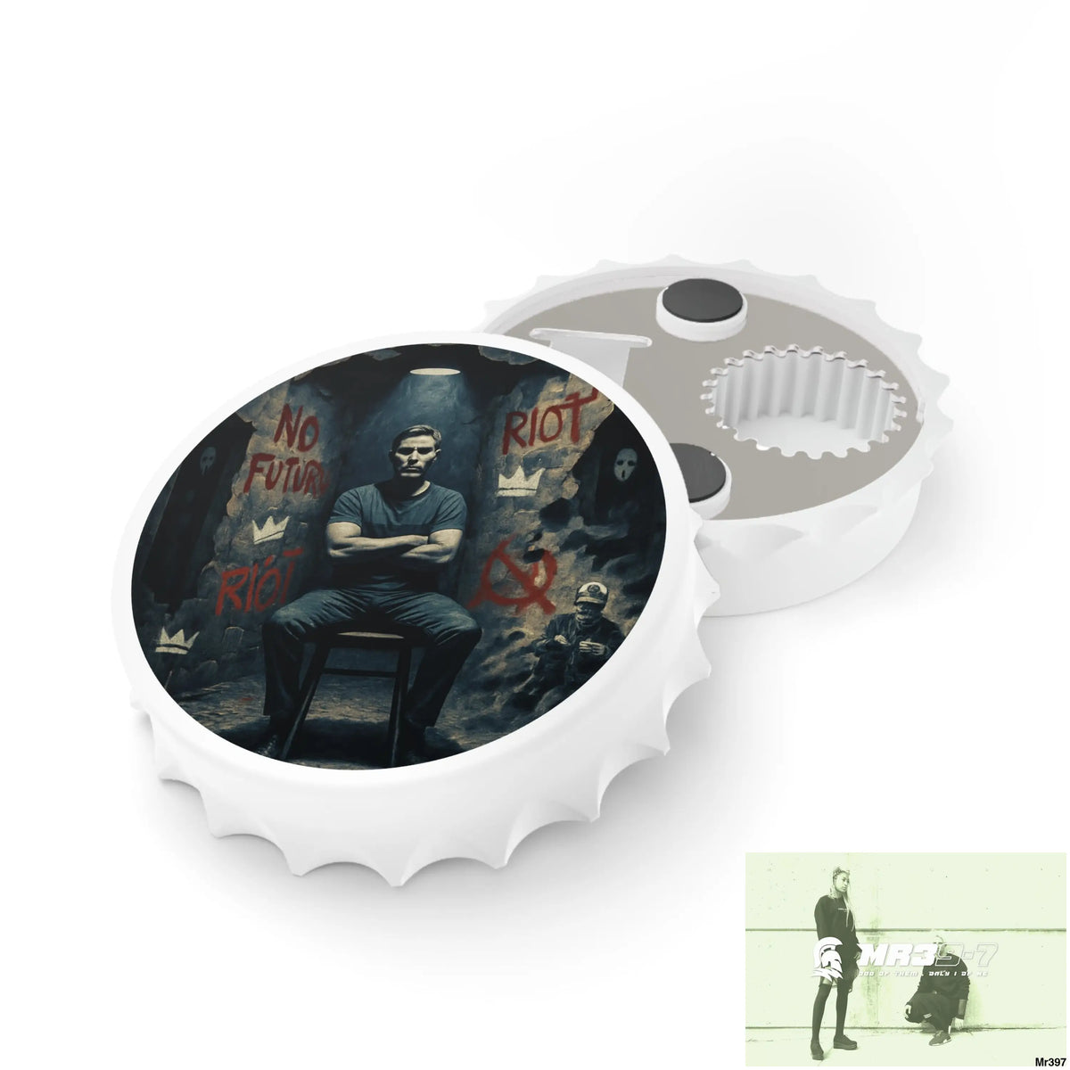 DEATH FLAT 2628 DAYS COVERT FAILURES LTD EDITION NO 2 Magnetic Bottle Opener One size / White Accessories