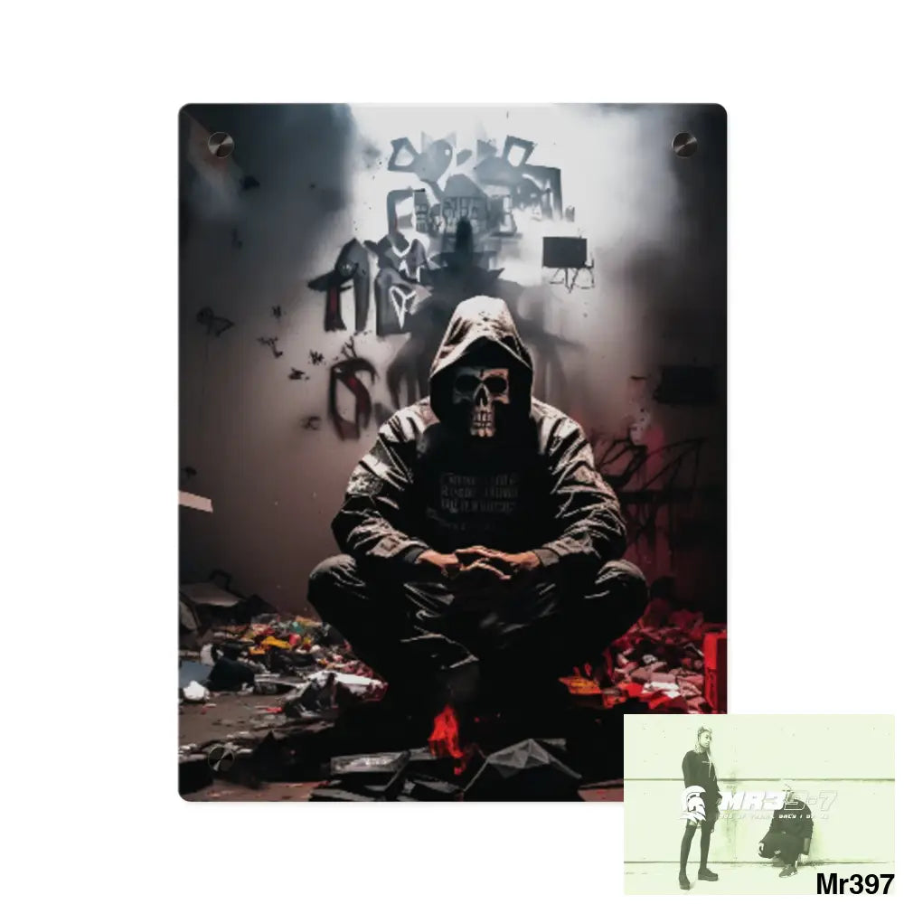 Death Flat 2628 days Covert Failures Ltd Edition no 22 Acrylic Wall Art Panels 11″ x 14″ (Vertical) / 0.25’’ Home Decor