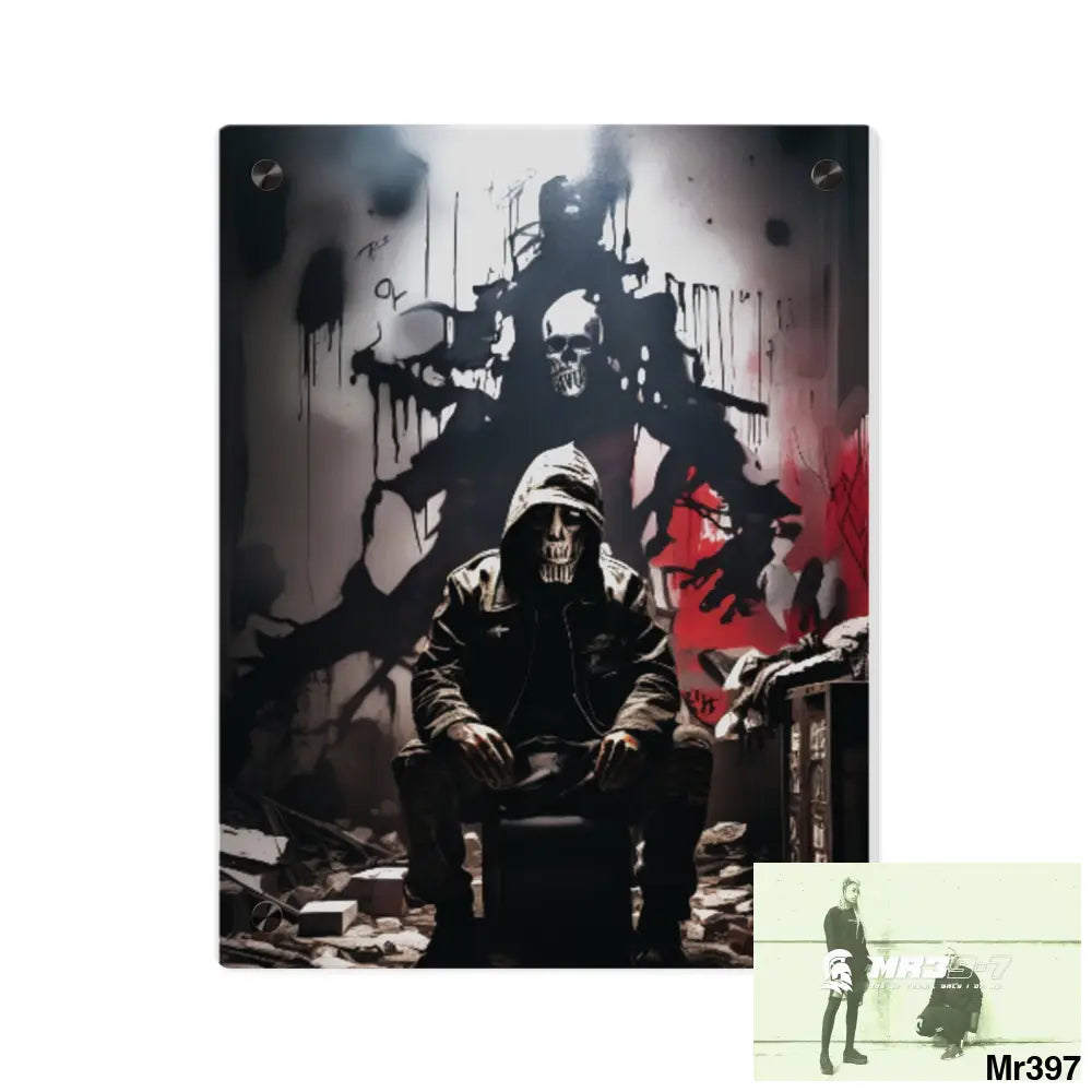 Death Flat 2628 days Covert Failures Ltd Edition no 22 Acrylic Wall Art Panels 11″ x 14″ (Vertical) / 0.25’’ Home Decor