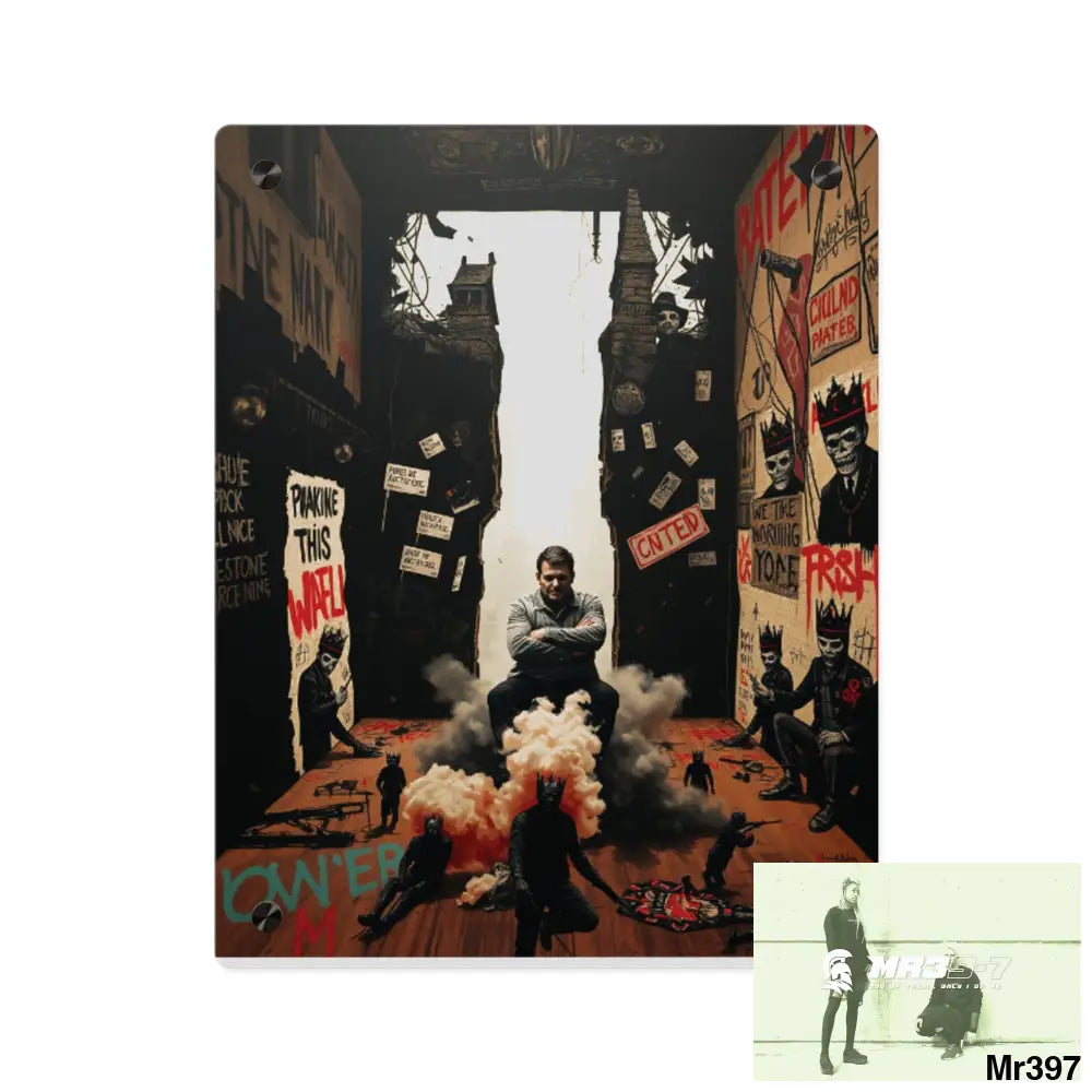 Death Flat 2628 days Covert Failures Ltd Edition no 22 Acrylic Wall Art Panels 11″ x 14″ (Vertical) / 0.25’’ Home Decor