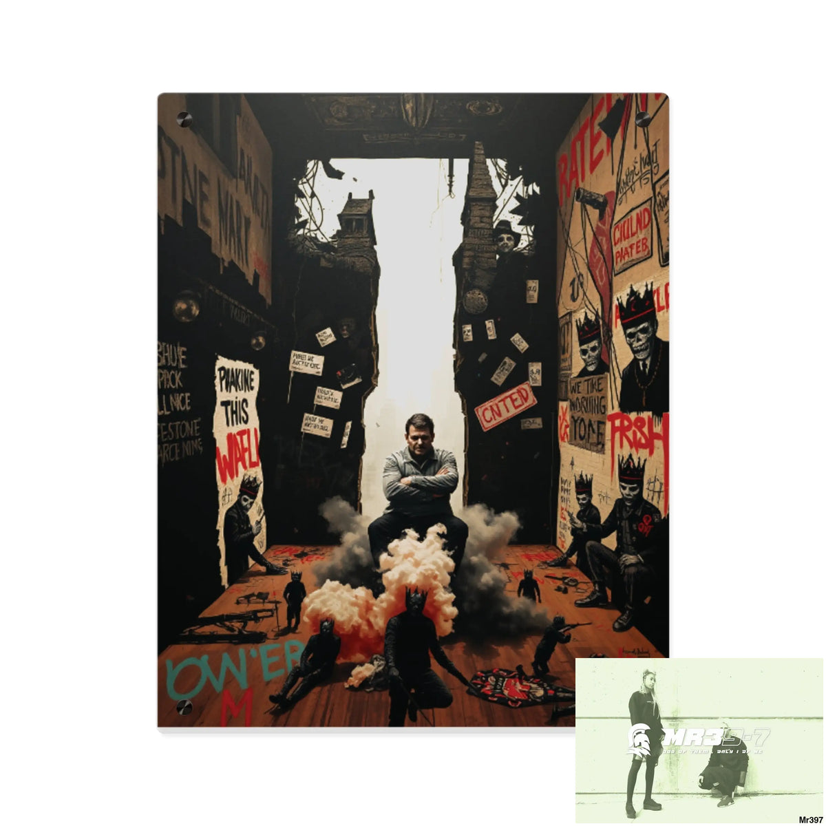 Death Flat 2628 days Covert Failures Ltd Edition no 22 Acrylic Wall Art Panels 16″ x 20″ (Vertical) / 0.25’’ Home Decor