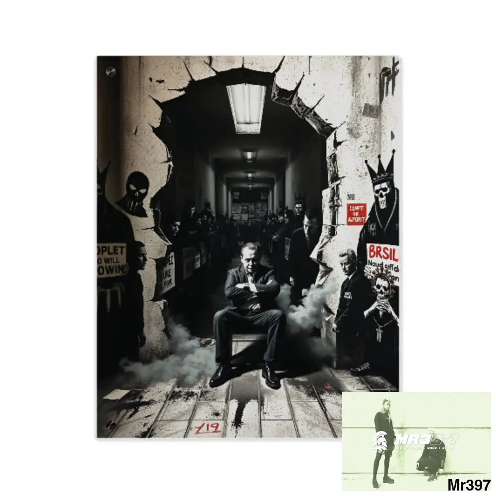 Death Flat 2628 days Covert Failures Ltd Edition no 22 Acrylic Wall Art Panels 16″ x 20″ (Vertical) / 0.25’’ Home Decor