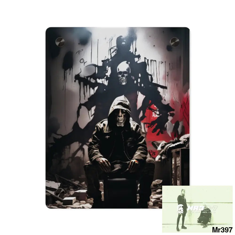 Death Flat 2628 days Covert Failures Ltd Edition no 22 Acrylic Wall Art Panels 8″ x 10″ (Vertical) / 0.25’’ Home Decor