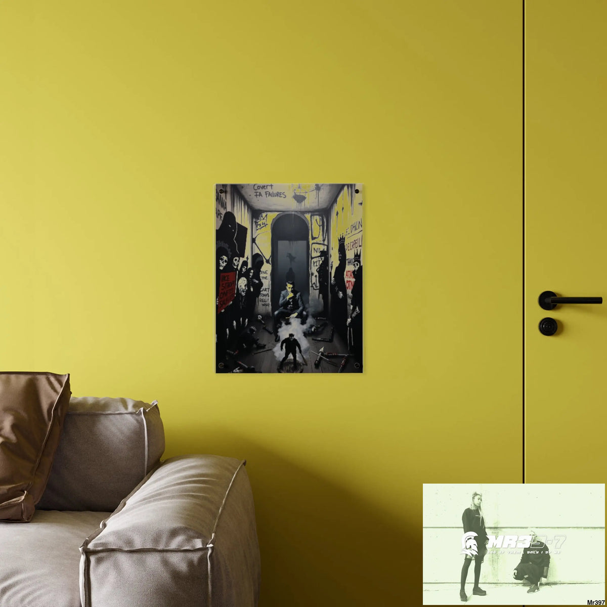 Death Flat 2628 days Covert Failures Ltd Edition no 22 Acrylic Wall Art Panels Home Decor
