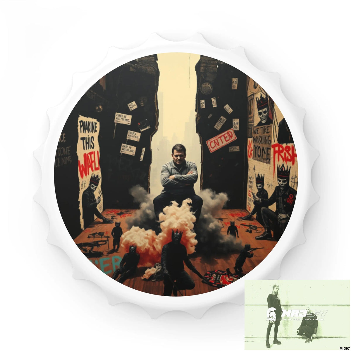 DEATH FLAT 2628 DAYS COVERT FAILURES LTD EDITION NO 22 Magnetic Bottle Opener One size / White Accessories