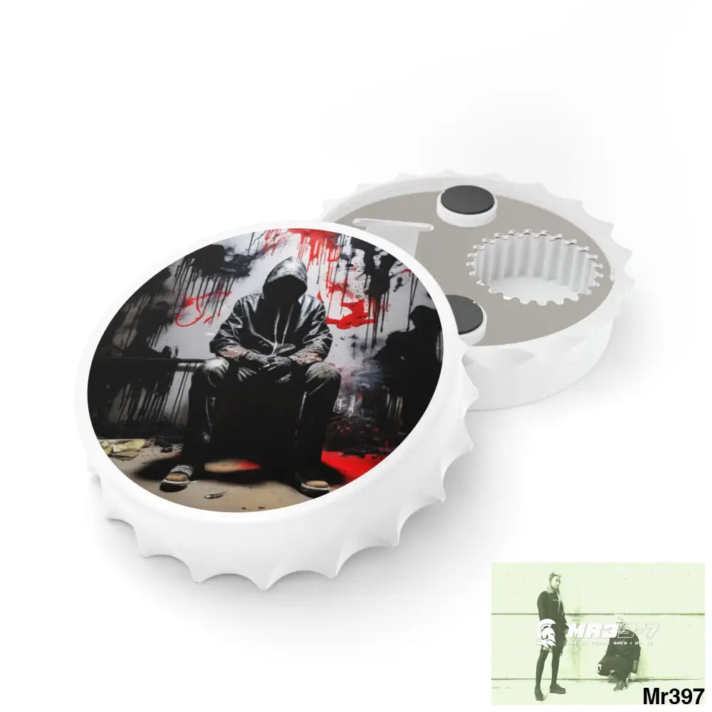 DEATH FLAT 2628 DAYS COVERT FAILURES LTD EDITION NO 22 Magnetic Bottle Opener One size / White Accessories
