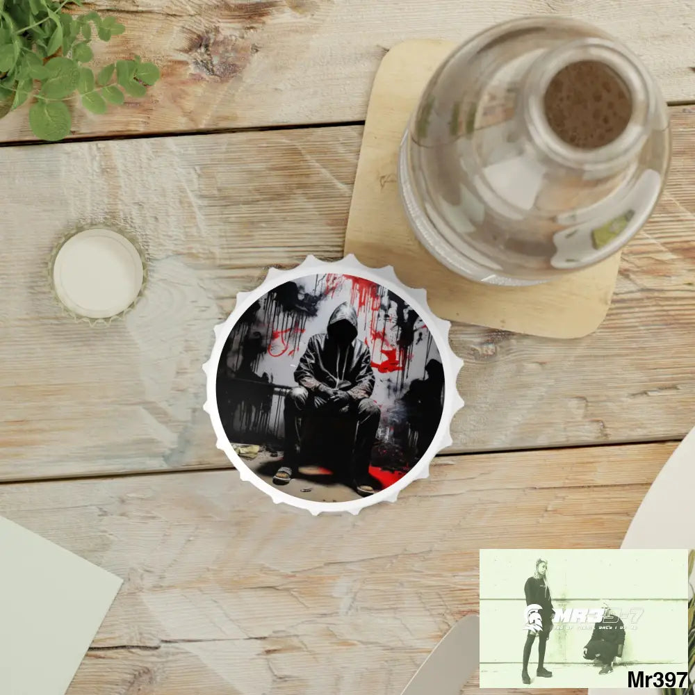 DEATH FLAT 2628 DAYS COVERT FAILURES LTD EDITION NO 22 Magnetic Bottle Opener One size / White Accessories