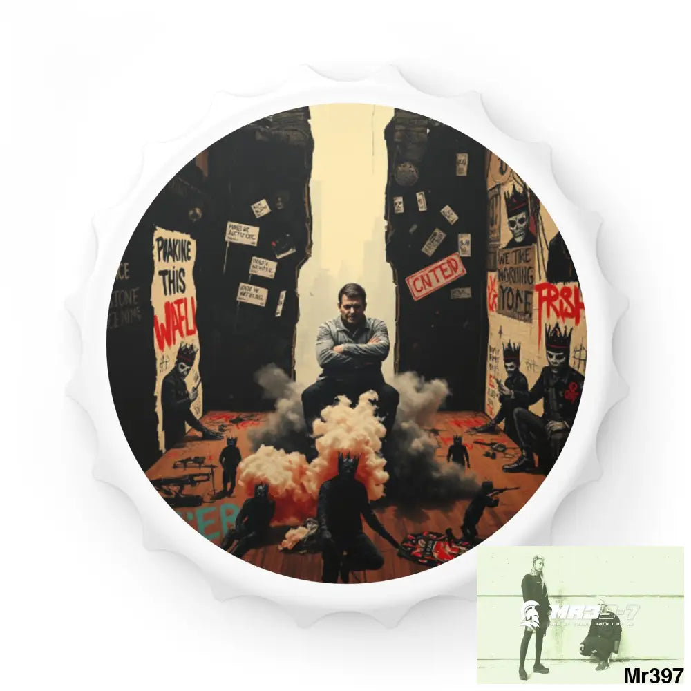 DEATH FLAT 2628 DAYS COVERT FAILURES LTD EDITION NO 22 Magnetic Bottle Opener One size / White Accessories