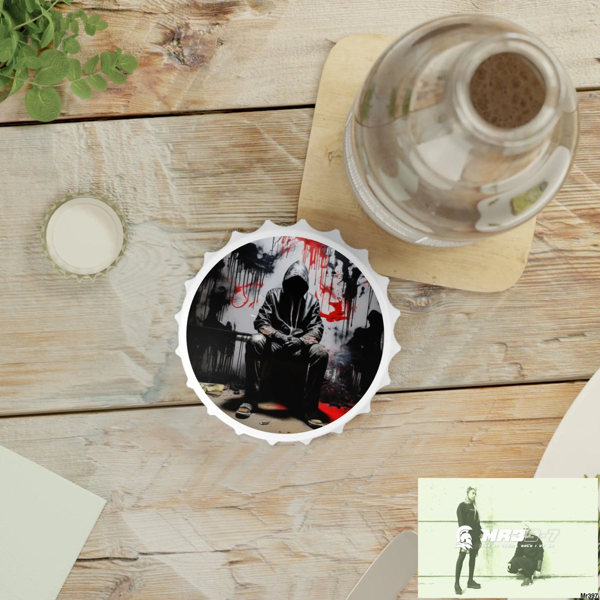 DEATH FLAT 2628 DAYS COVERT FAILURES LTD EDITION NO 22 Magnetic Bottle Opener One size / White Accessories