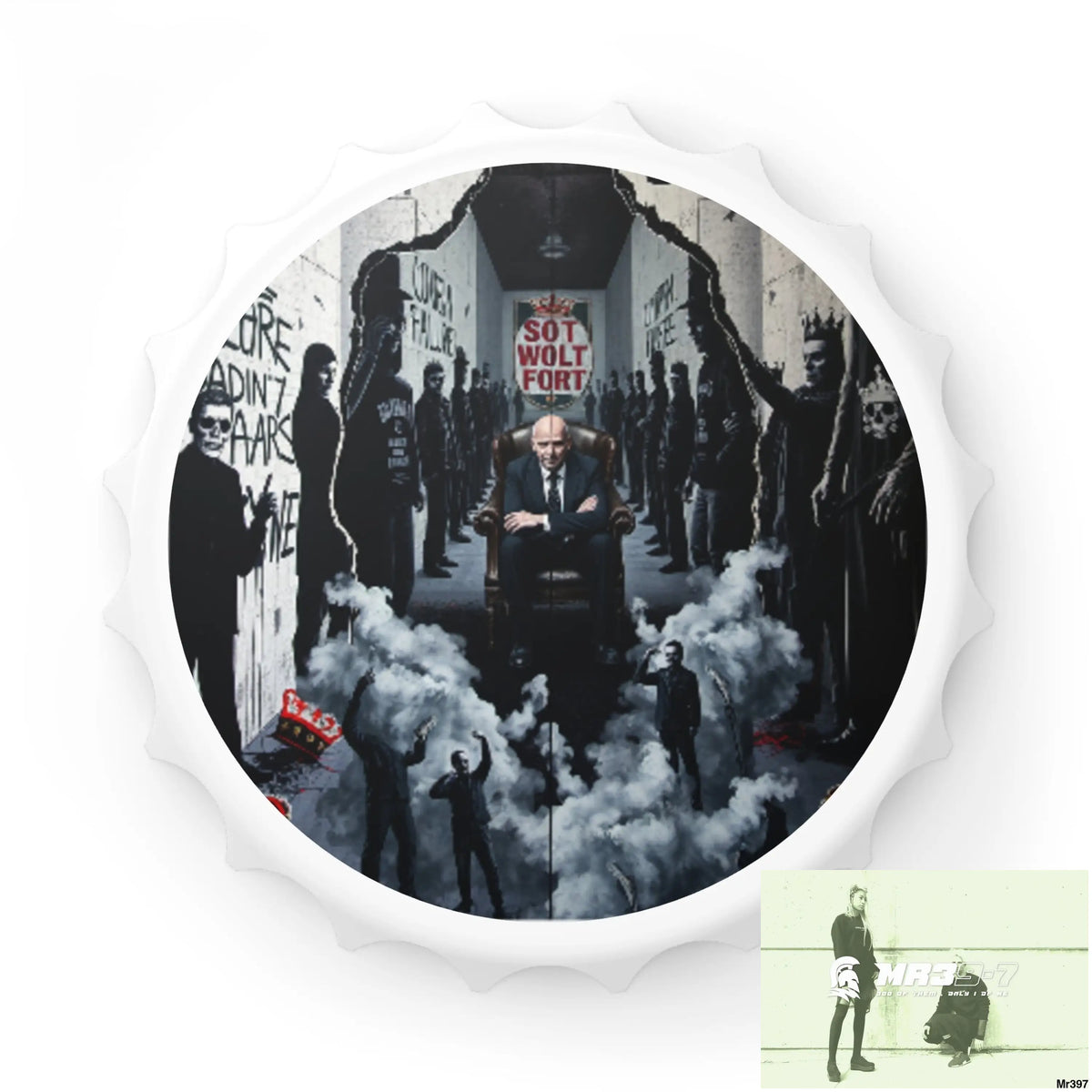 DEATH FLAT 2628 DAYS COVERT FAILURES LTD EDITION NO 22 Magnetic Bottle Opener One size / White Accessories