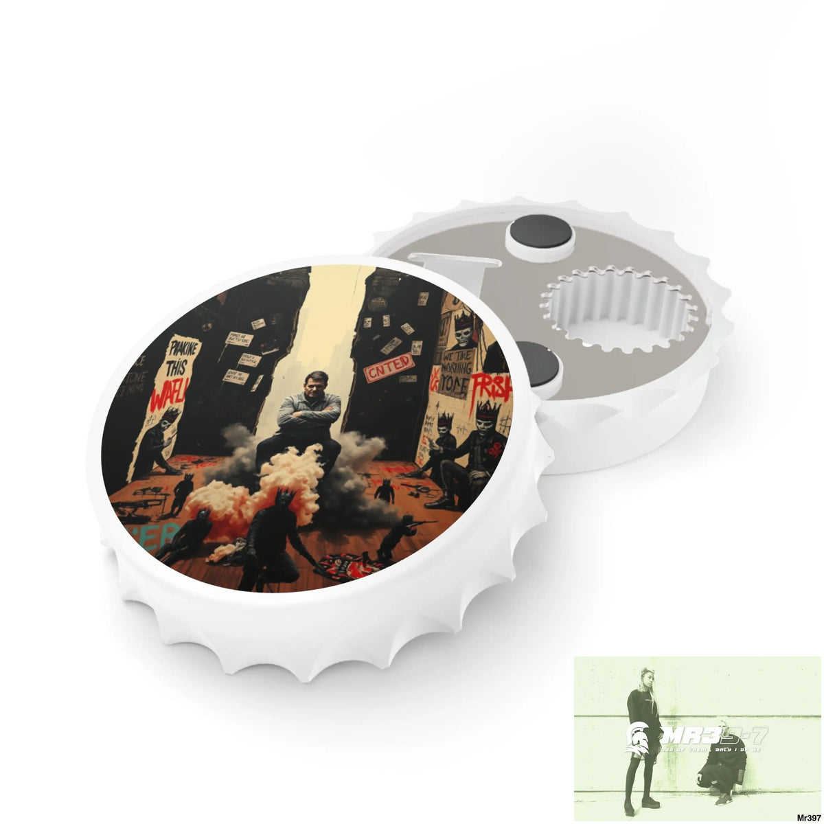 DEATH FLAT 2628 DAYS COVERT FAILURES LTD EDITION NO 22 Magnetic Bottle Opener One size / White Accessories