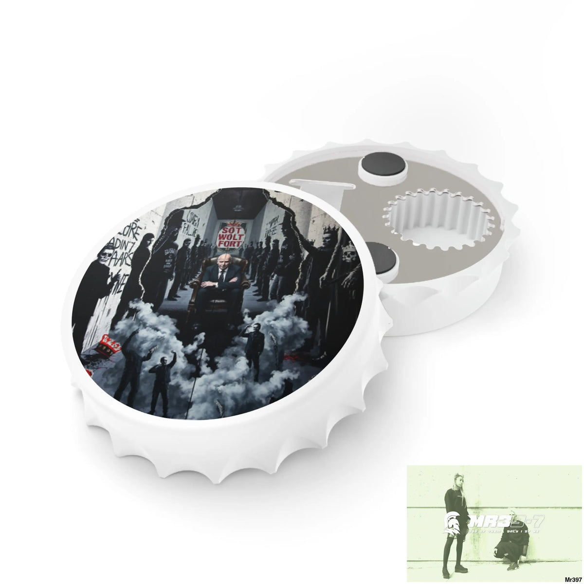 DEATH FLAT 2628 DAYS COVERT FAILURES LTD EDITION NO 22 Magnetic Bottle Opener One size / White Accessories