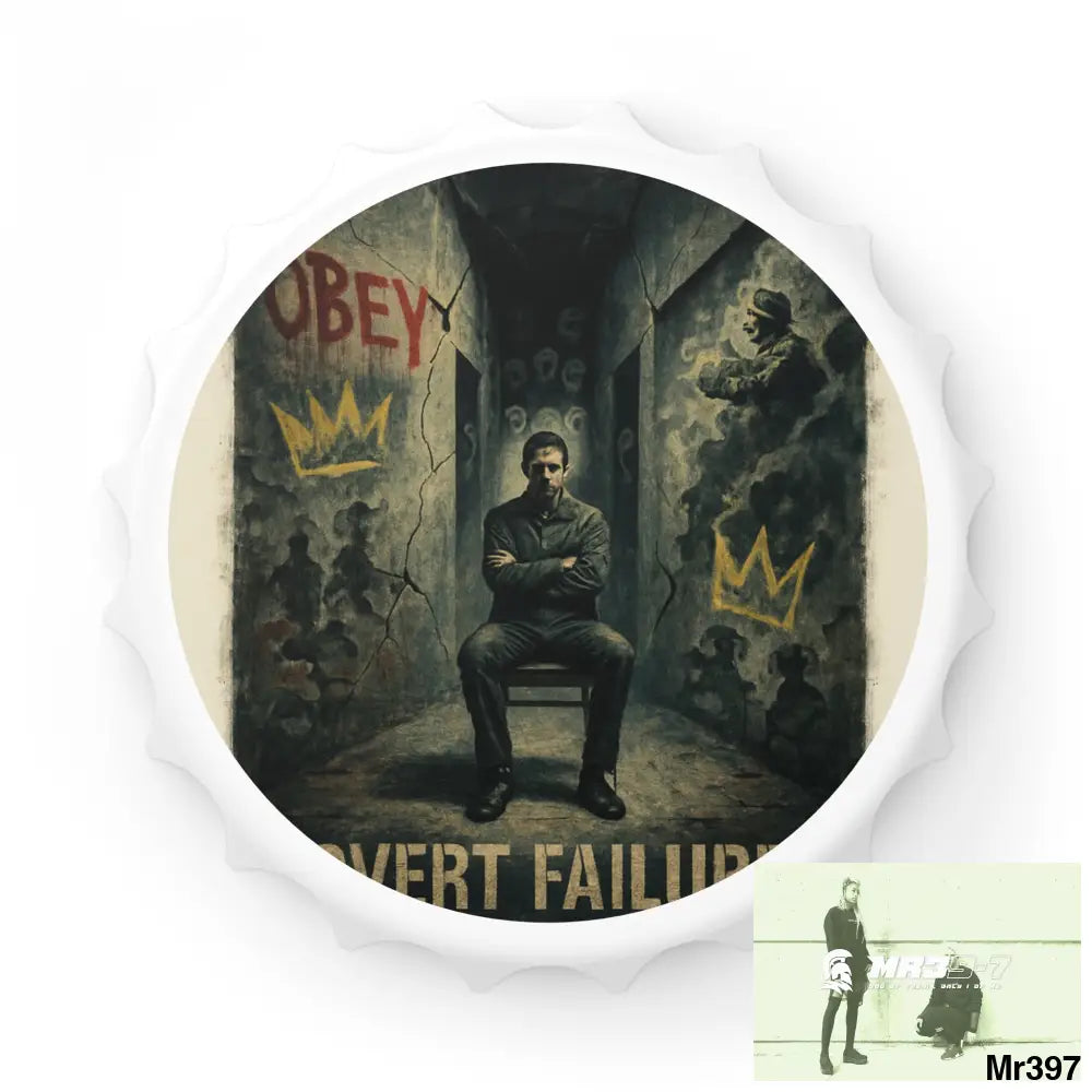 DEATH FLAT 2628 DAYS COVERT FAILURES LTD EDITION NO 3 Magnetic Bottle Opener One size / White Accessories