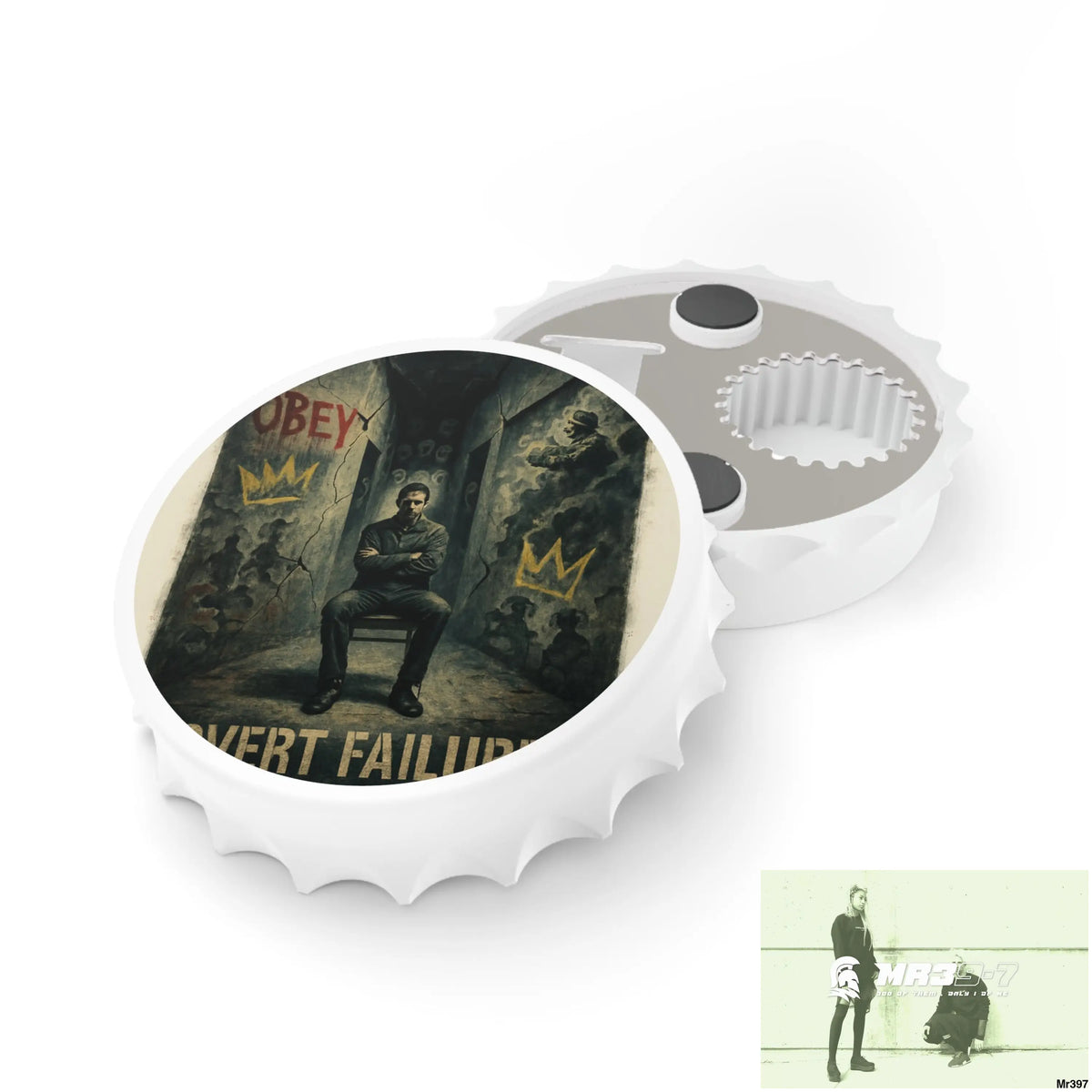 DEATH FLAT 2628 DAYS COVERT FAILURES LTD EDITION NO 3 Magnetic Bottle Opener One size / White Accessories