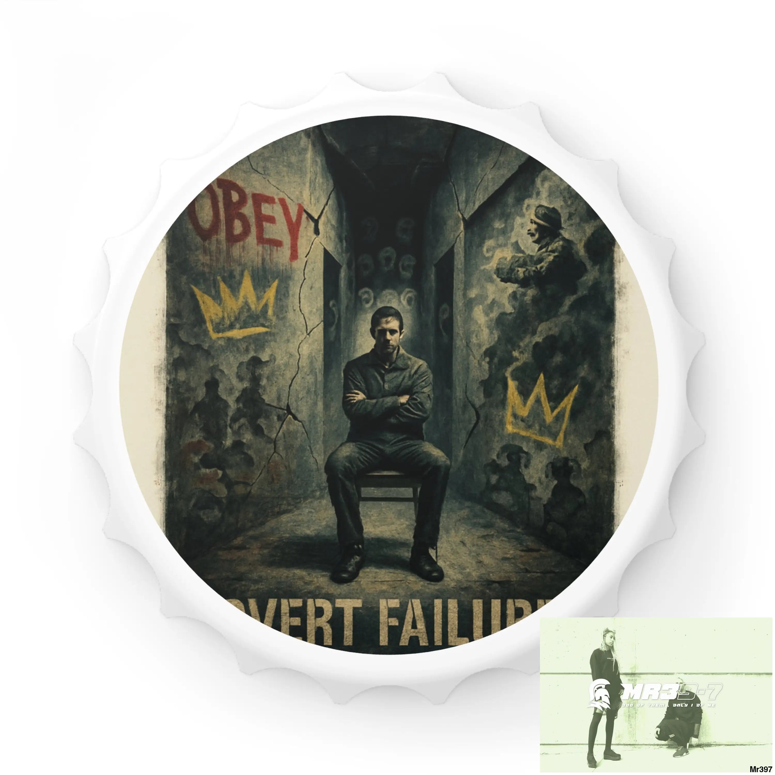 DEATH FLAT 2628 DAYS COVERT FAILURES LTD EDITION NO 3 Magnetic Bottle Opener One size / White Accessories