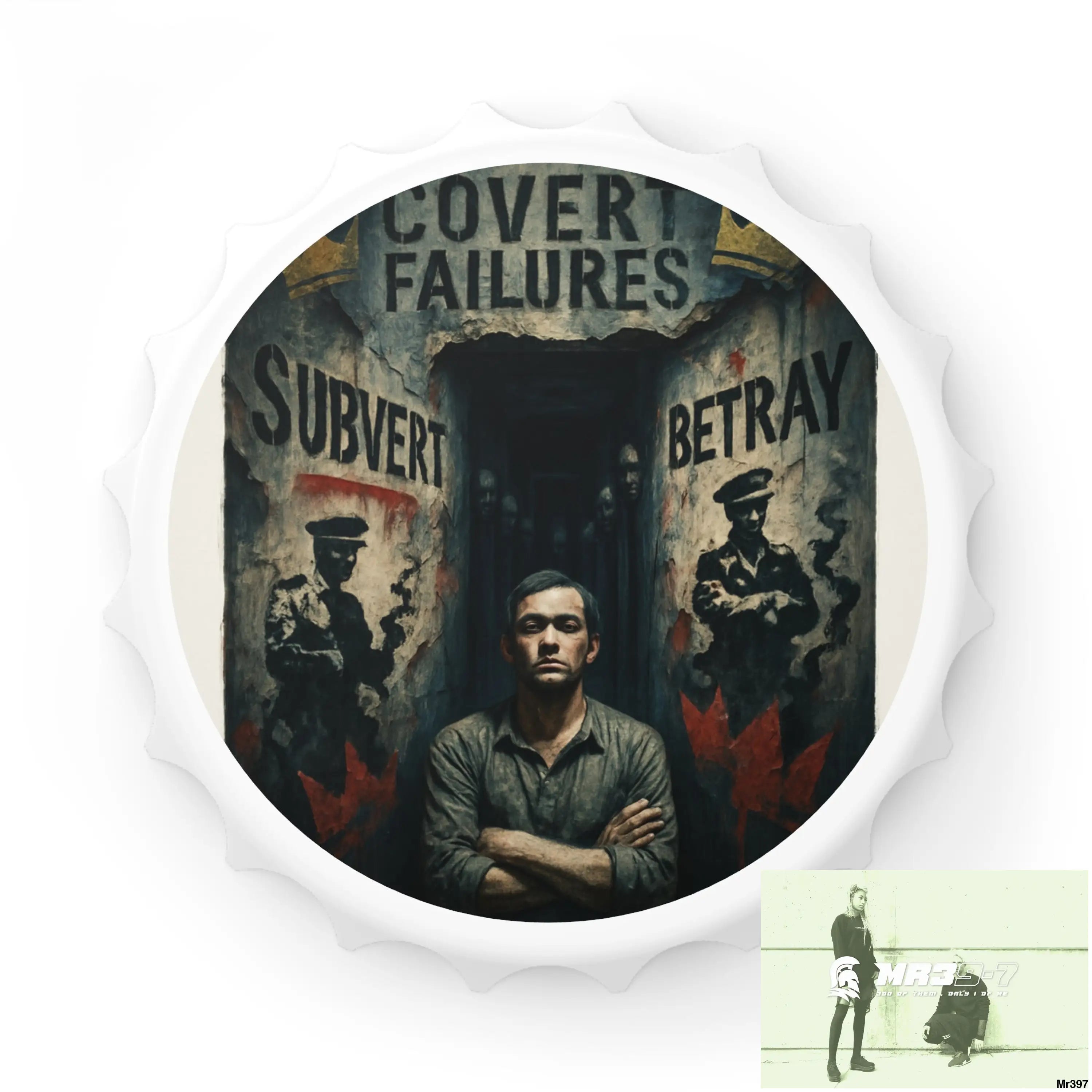 DEATH FLAT 2628 DAYS COVERT FAILURES LTD EDITION NO 4 Magnetic Bottle Opener One size / White Accessories