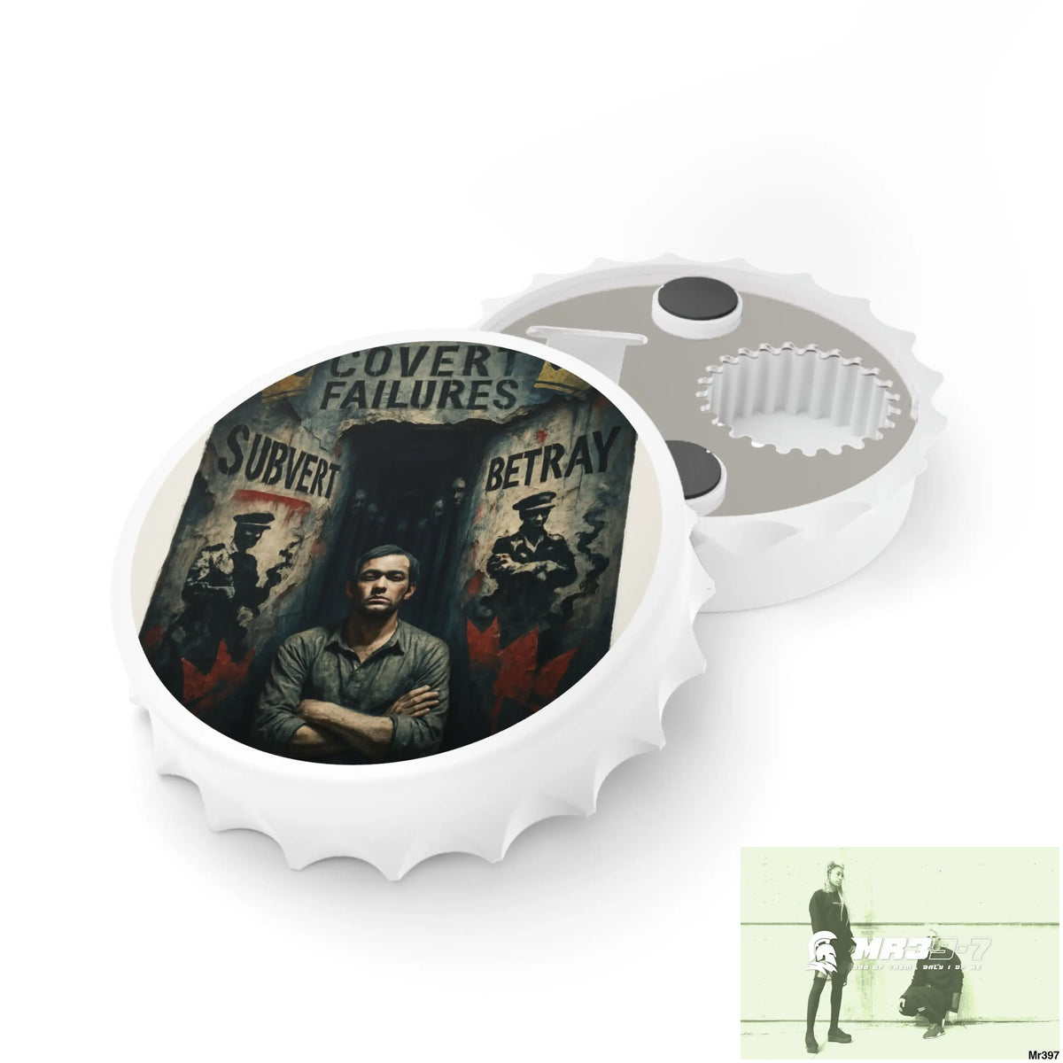 DEATH FLAT 2628 DAYS COVERT FAILURES LTD EDITION NO 4 Magnetic Bottle Opener One size / White Accessories