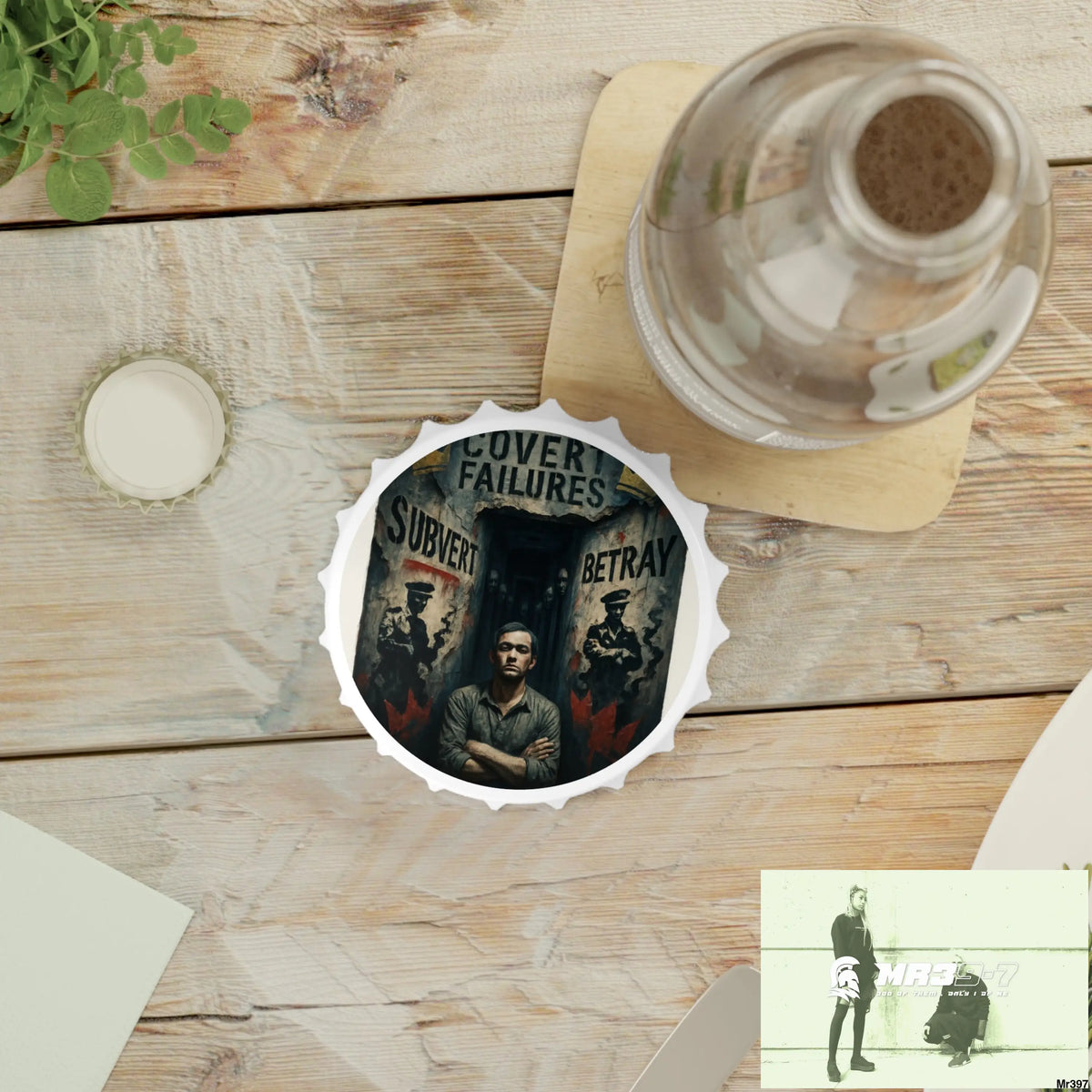 DEATH FLAT 2628 DAYS COVERT FAILURES LTD EDITION NO 4 Magnetic Bottle Opener One size / White Accessories