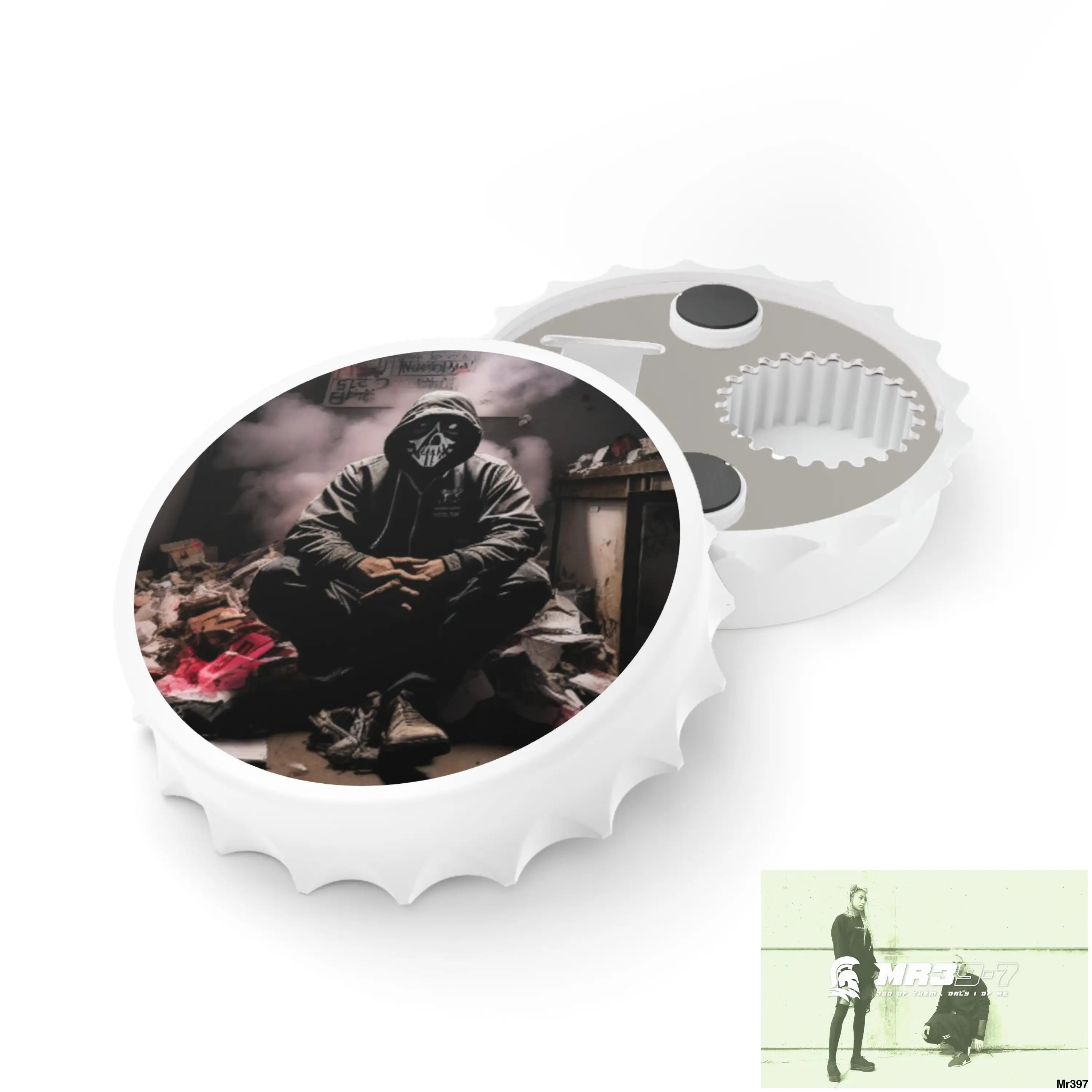 DEATH FLAT 2628 DAYS COVERT FAILURES LTD EDITION NO 6 Magnetic Bottle Opener One size / White Accessories