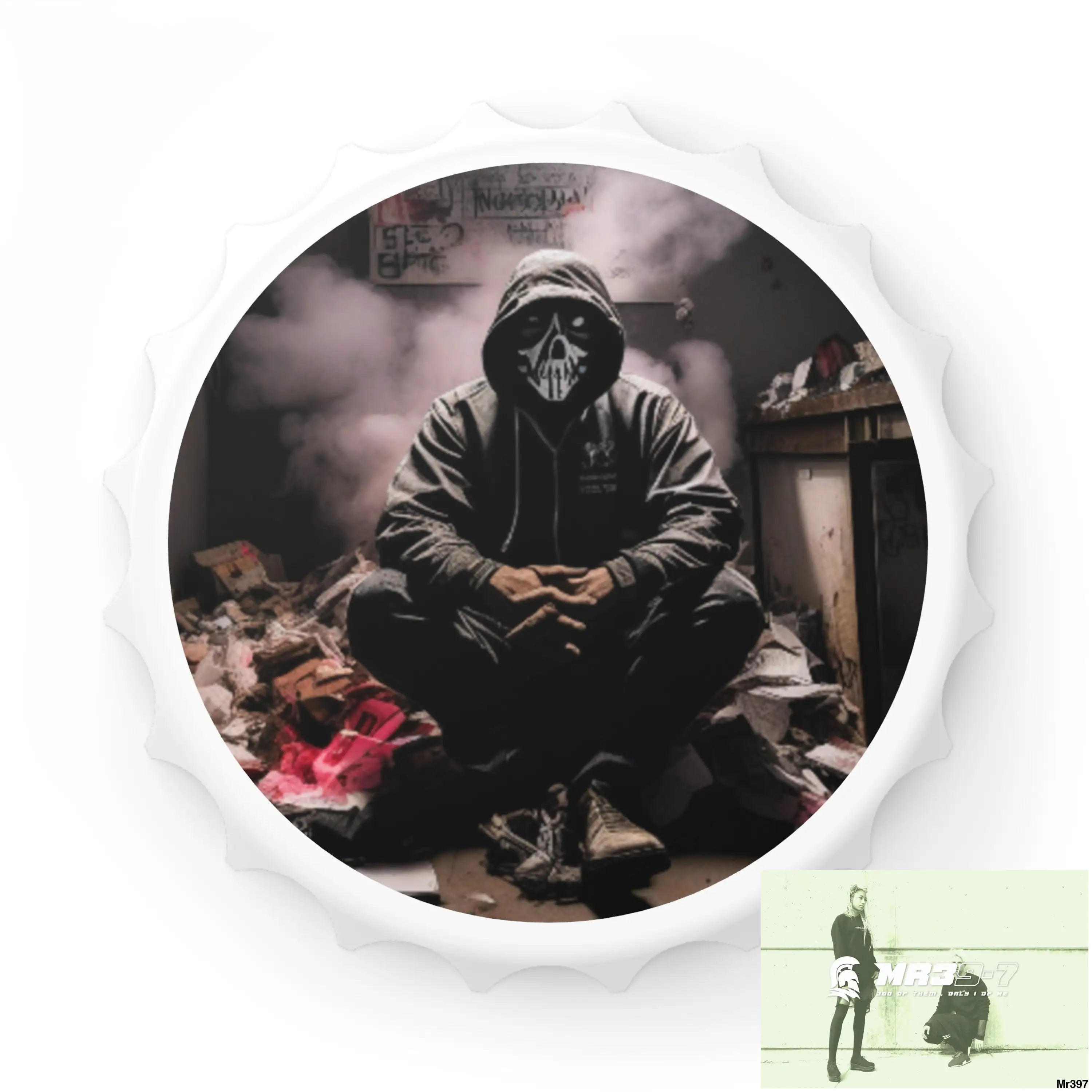 DEATH FLAT 2628 DAYS COVERT FAILURES LTD EDITION NO 6 Magnetic Bottle Opener One size / White Accessories