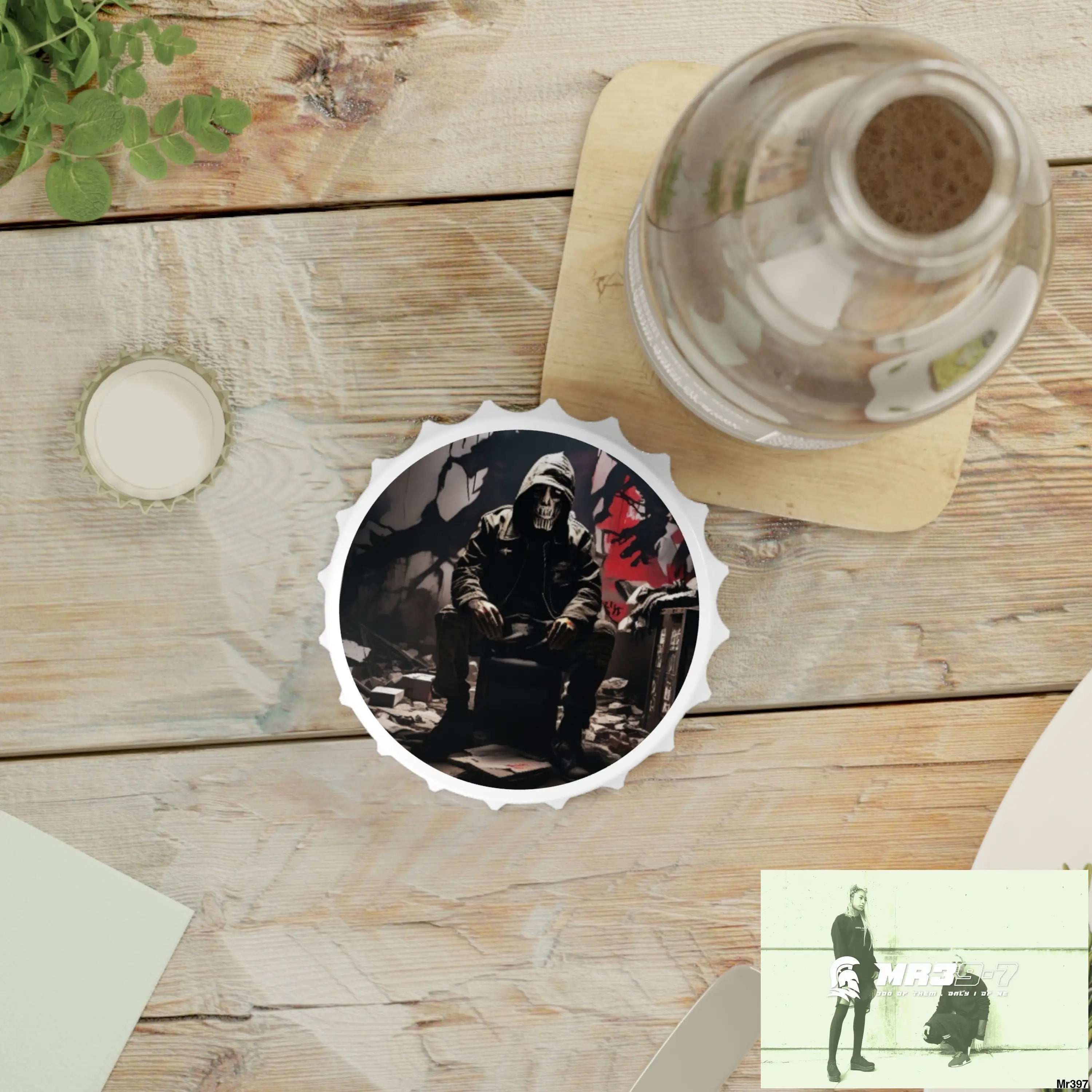 DEATH FLAT 2628 DAYS COVERT FAILURES LTD EDITION NO 7 Magnetic Bottle Opener One size / White Accessories