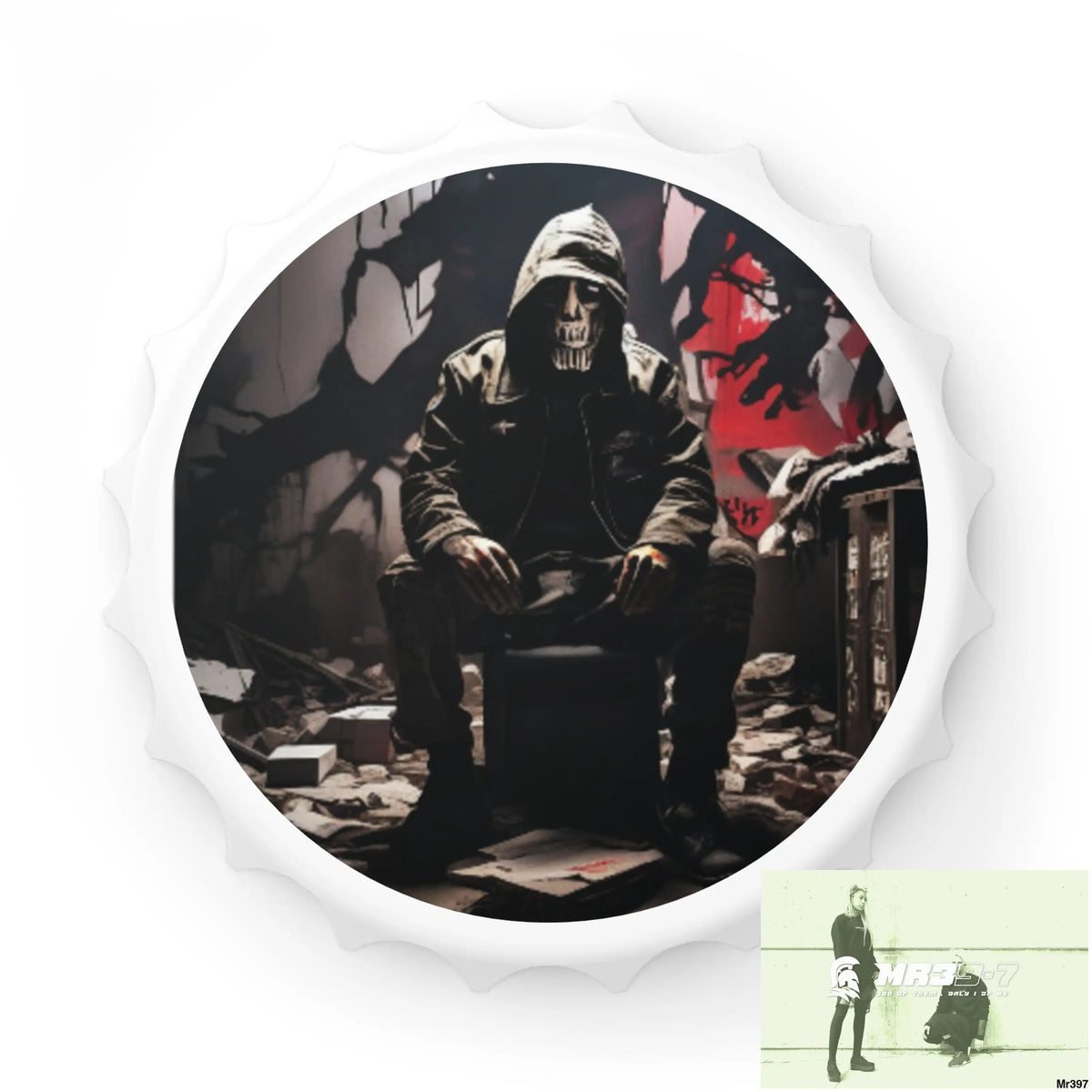 DEATH FLAT 2628 DAYS COVERT FAILURES LTD EDITION NO 7 Magnetic Bottle Opener One size / White Accessories